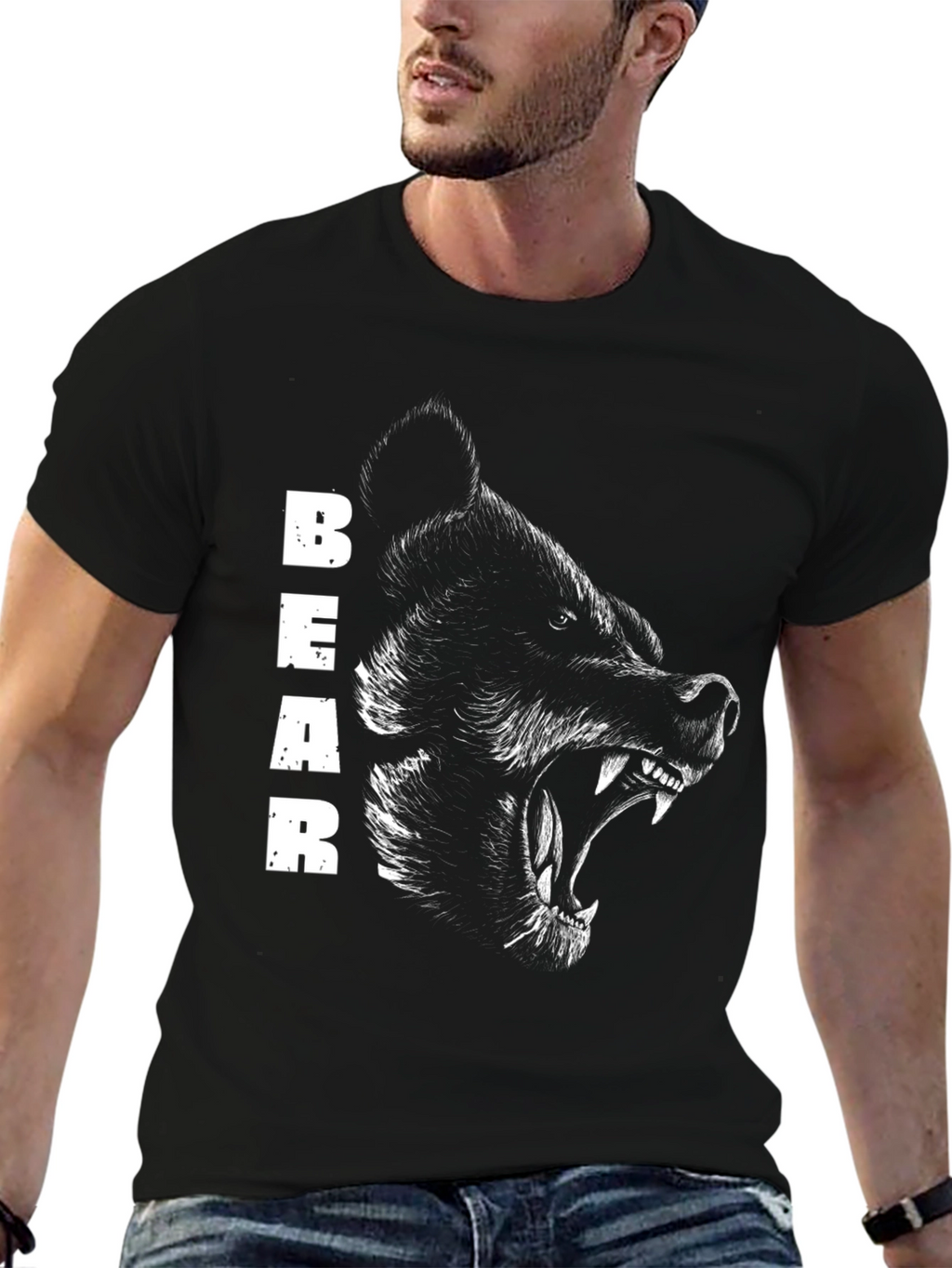 Black Bear Graphic Tee - Mens T-Shirt