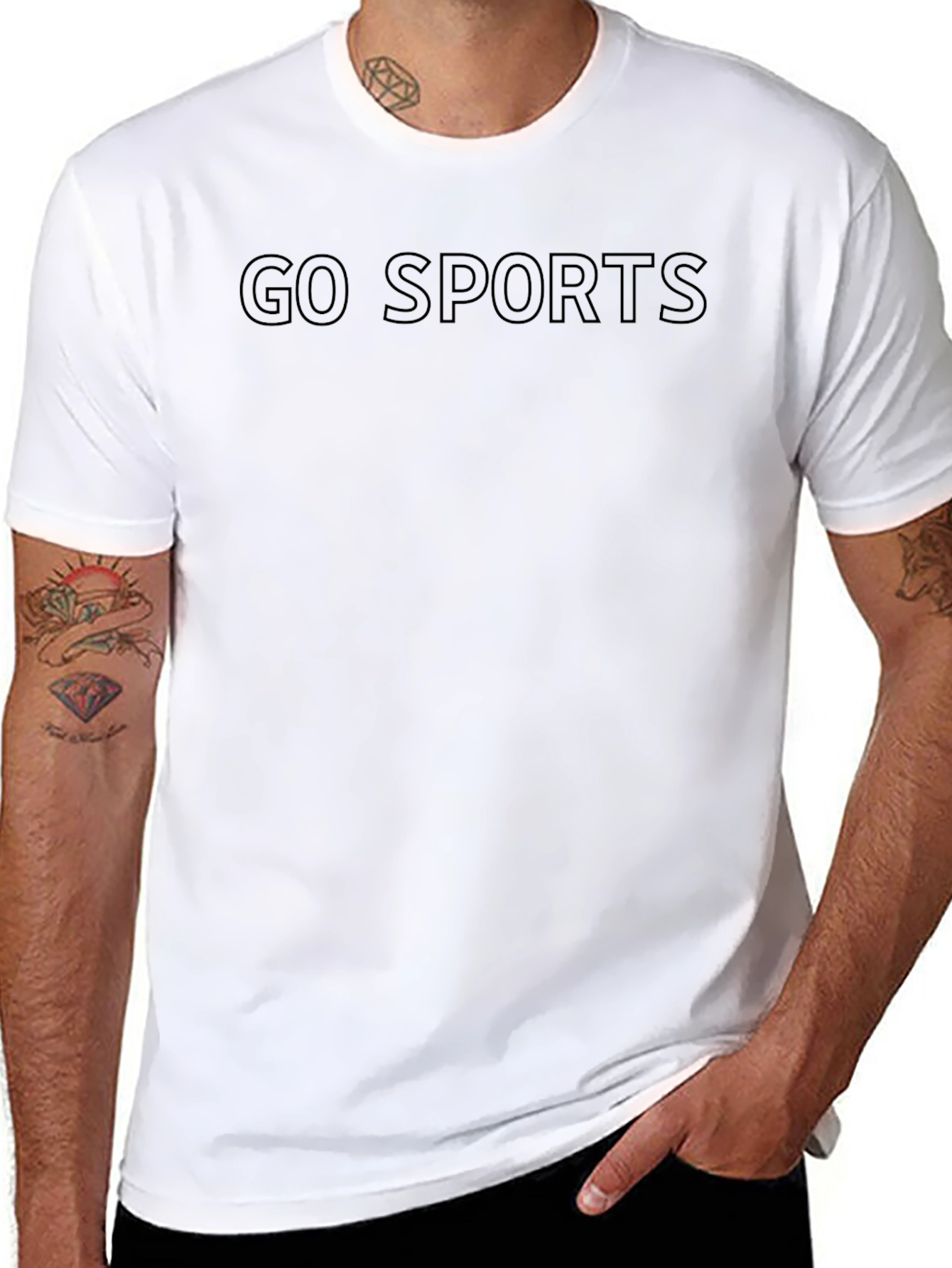 Go Sports Black Graphic T-Shirt