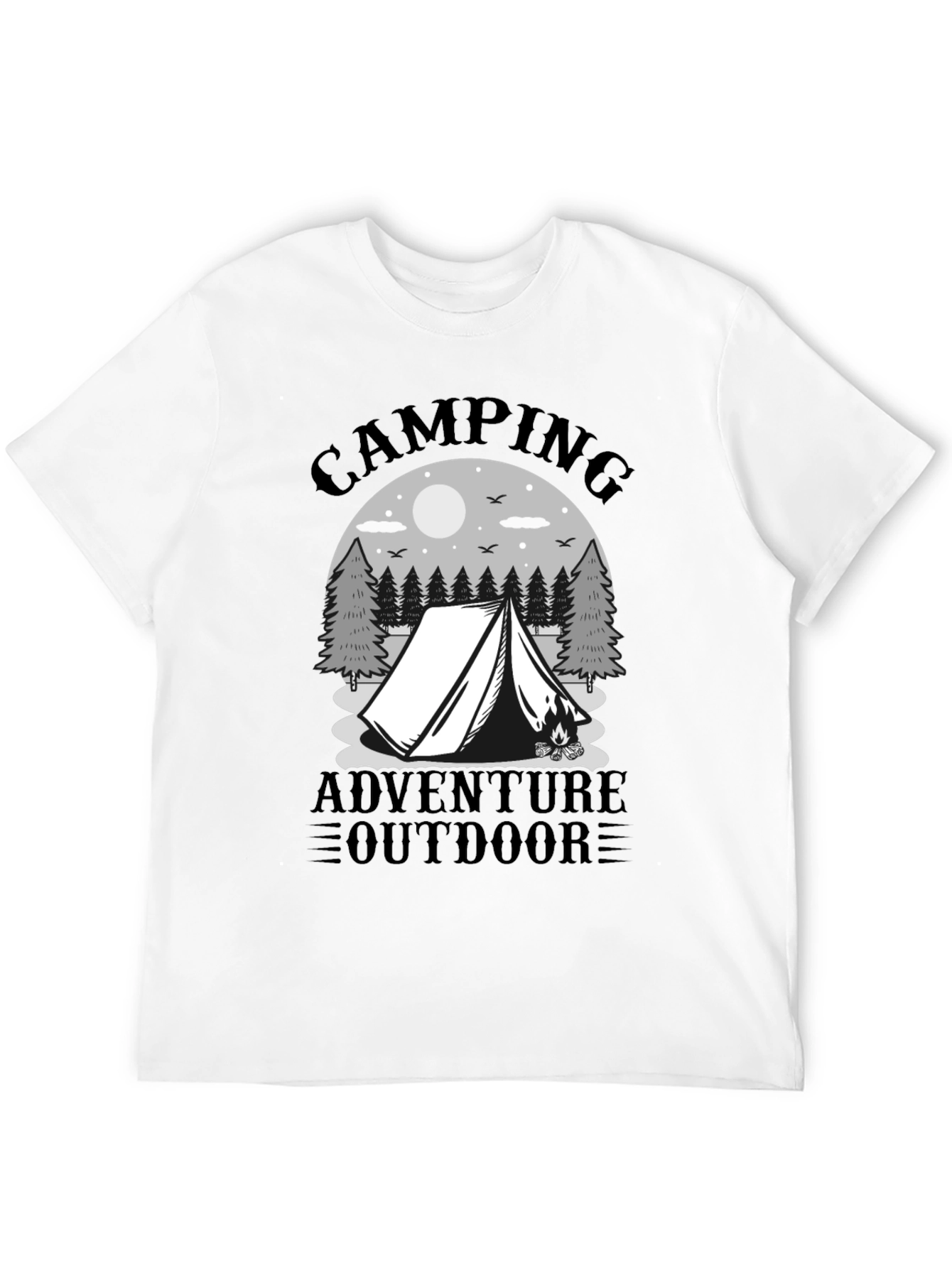 Camping Adventure Graphic Tee - Outdoor T-Shirt