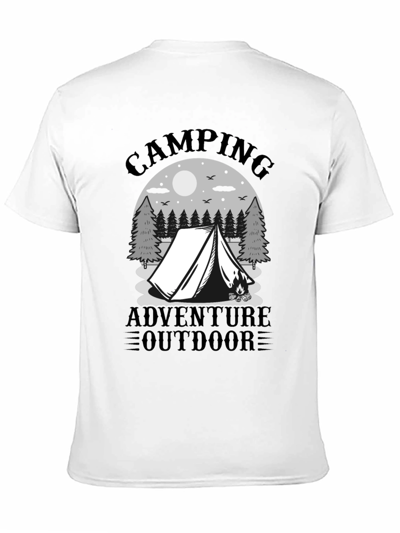 Camping Adventure Graphic Tee - Outdoor T-Shirt