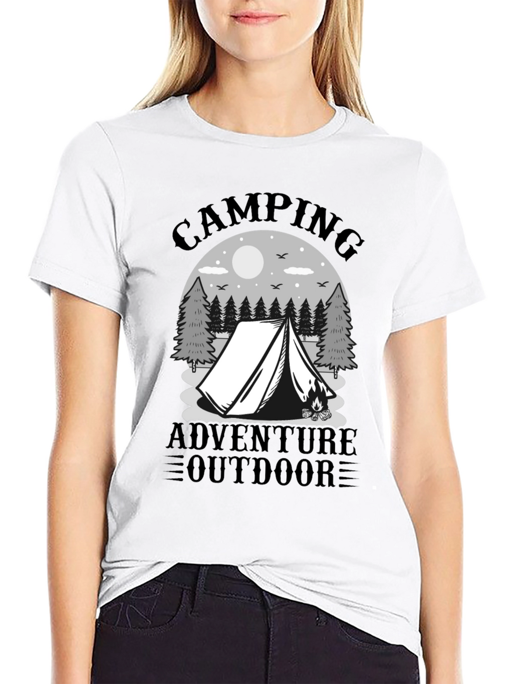 Camping Adventure Graphic Tee - Outdoor T-Shirt