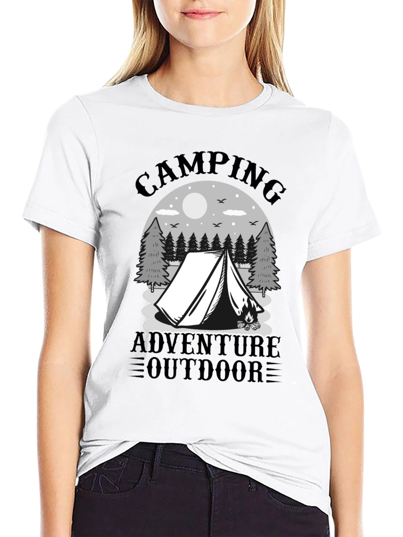 Camping Adventure Graphic Tee - Outdoor T-Shirt