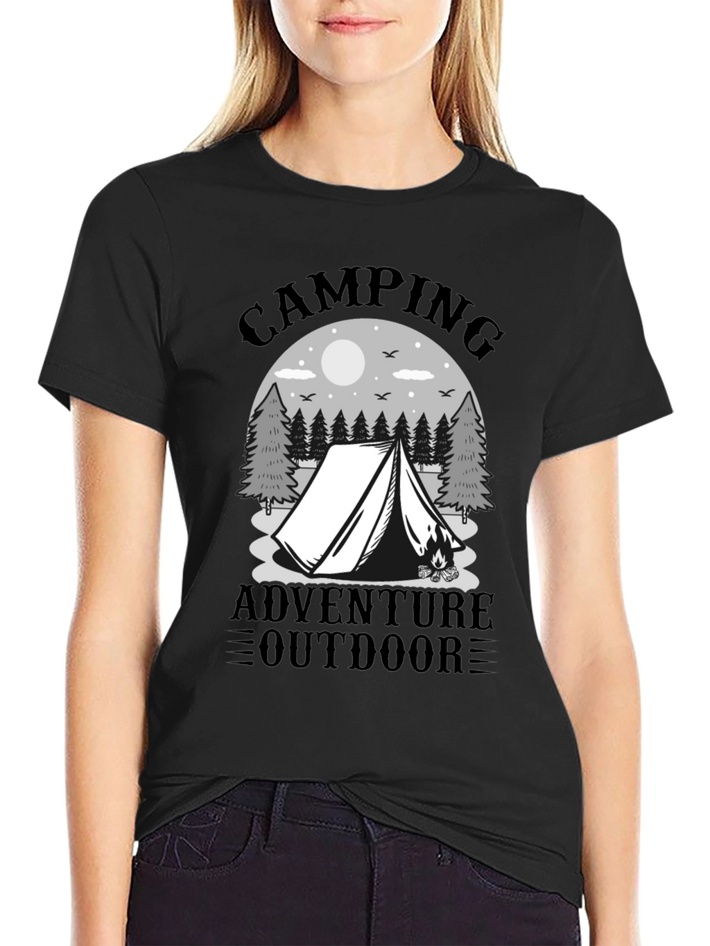Camping Adventure Graphic Tee - Outdoor T-Shirt