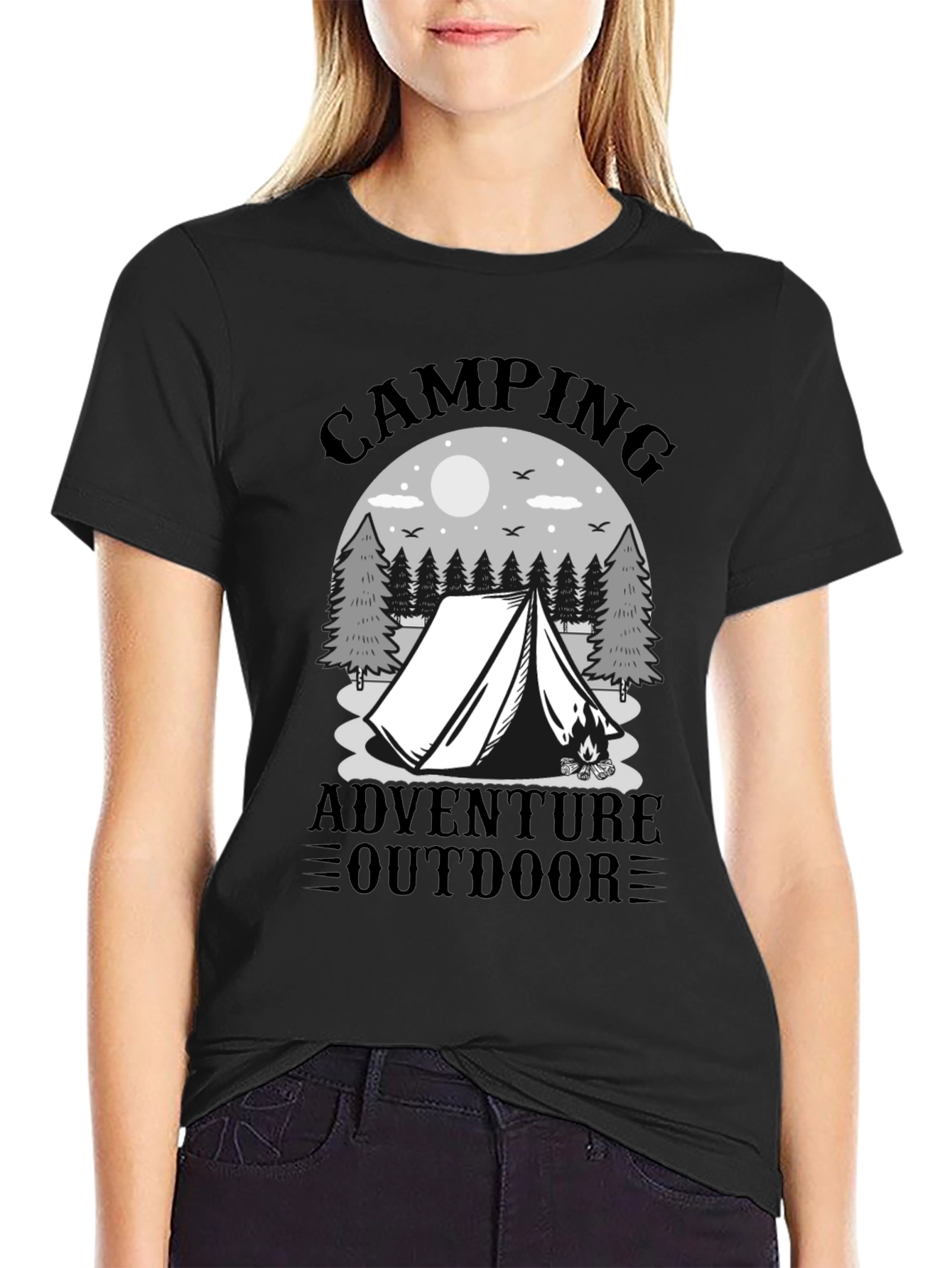 Camping Adventure Graphic Tee - Outdoor T-Shirt