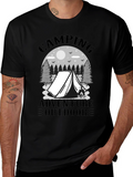 Camping Adventure Graphic Tee - Outdoor T-Shirt