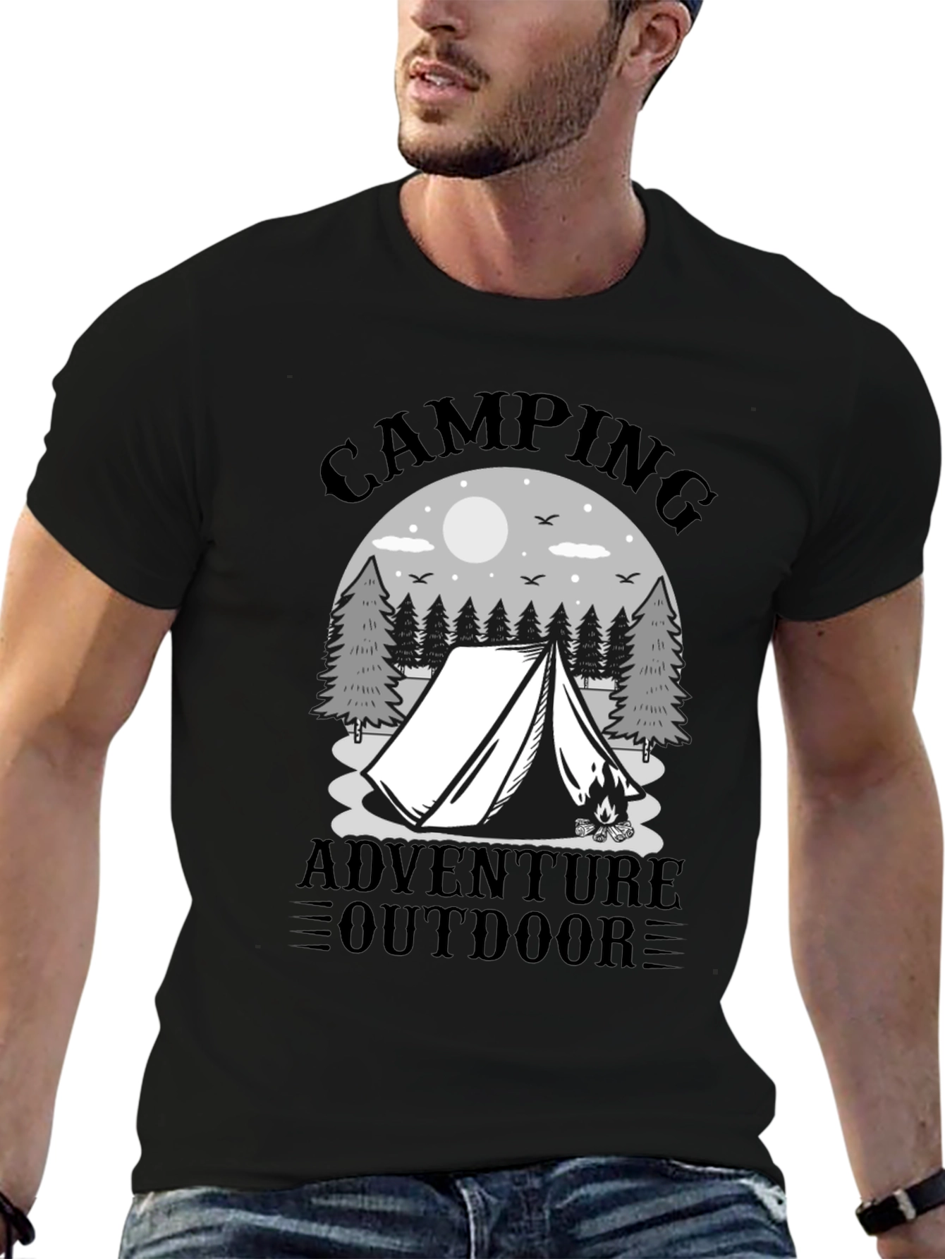 Camping Adventure Graphic Tee - Outdoor T-Shirt