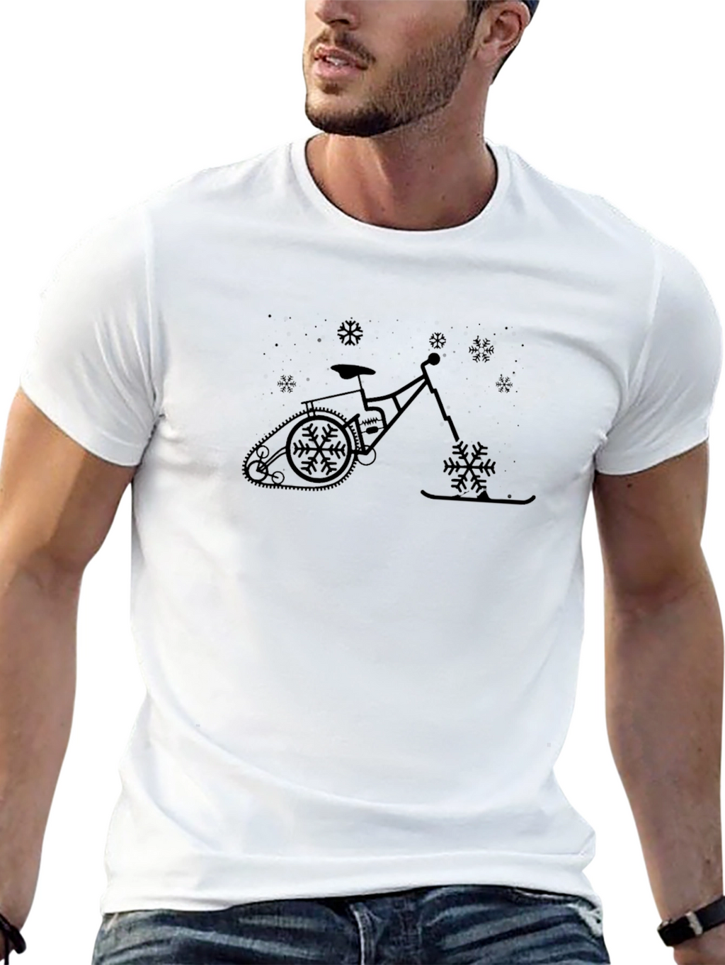 Snow Bike T-Shirt - Winter Fun!