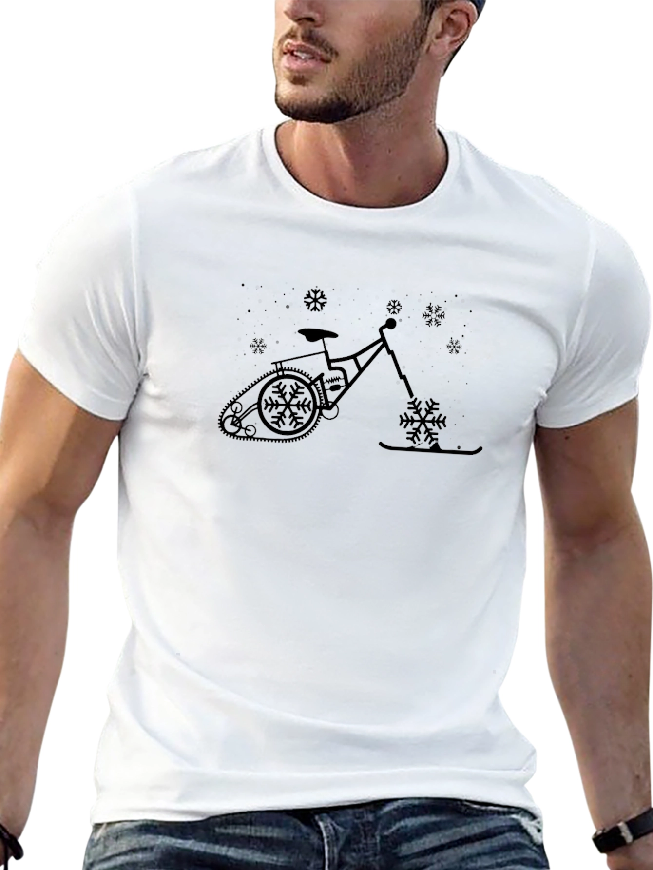 Snow Bike T-Shirt - Winter Fun!