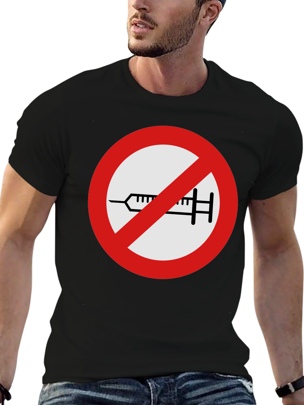 Anti-Vaccine Black T-Shirt