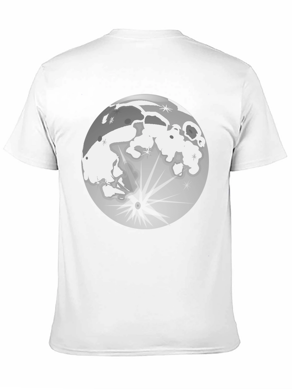 Lunar Eclipse Graphic T-Shirt - Black Cotton