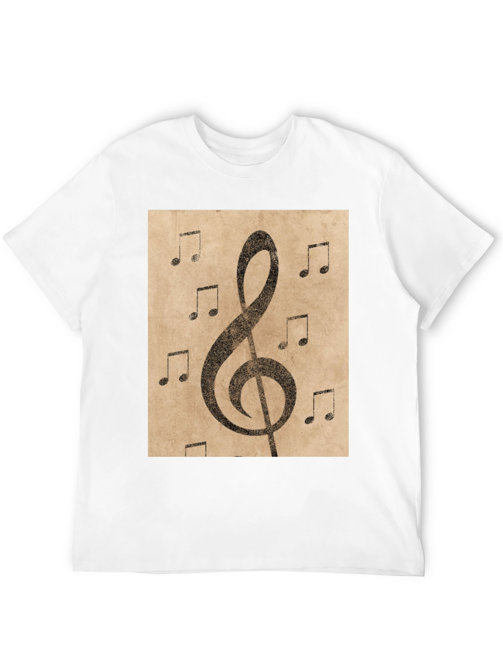 Musical Note Treble Clef Graphic T-Shirt