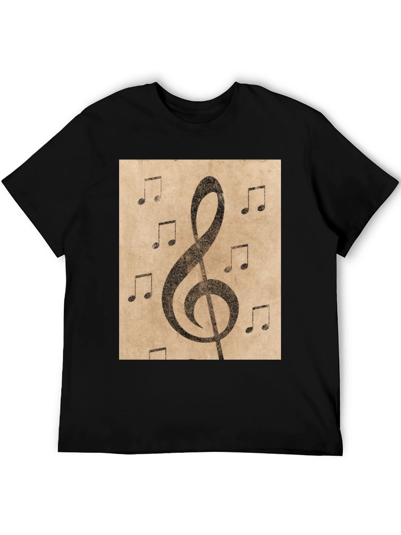 Musical Note Treble Clef Graphic T-Shirt