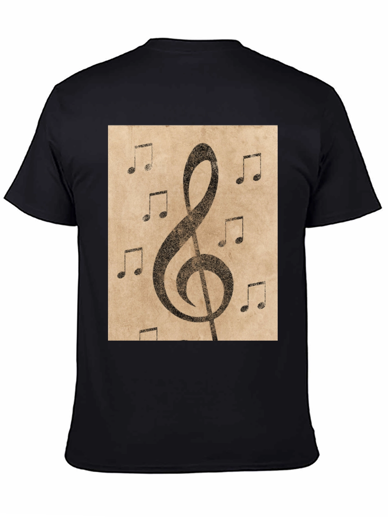 Musical Note Treble Clef Graphic T-Shirt