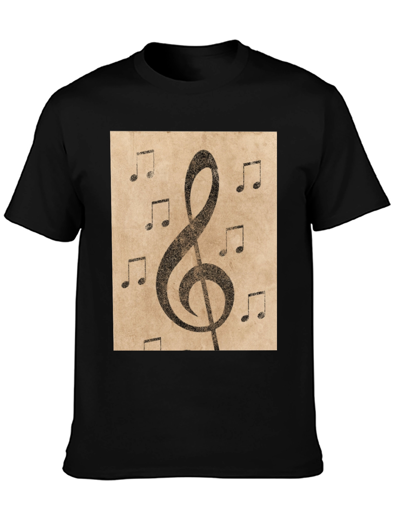 Musical Note Treble Clef Graphic T-Shirt