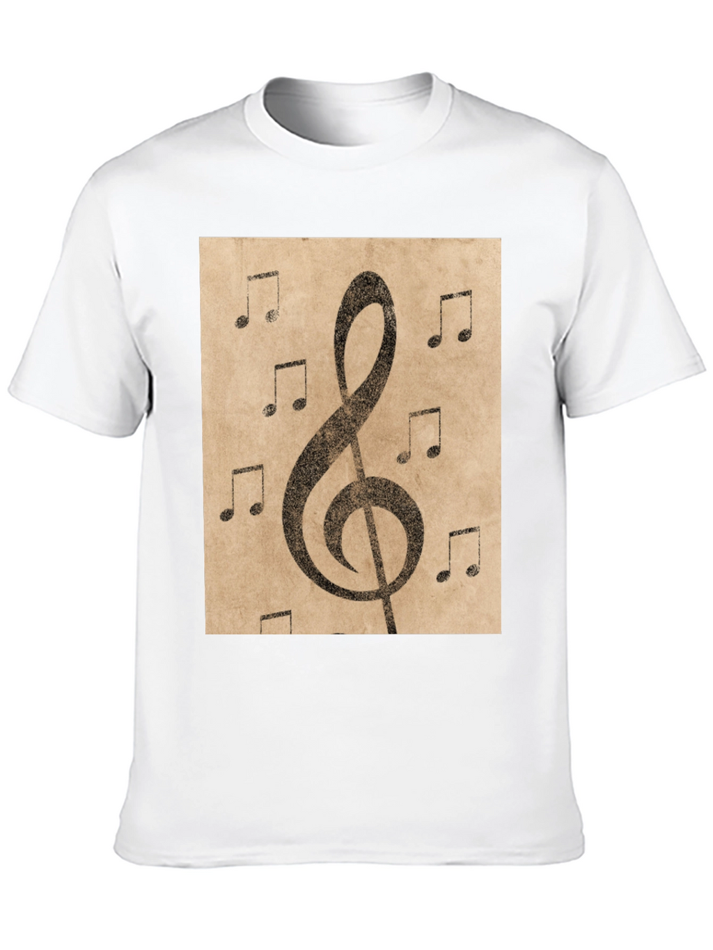Musical Note Treble Clef Graphic T-Shirt