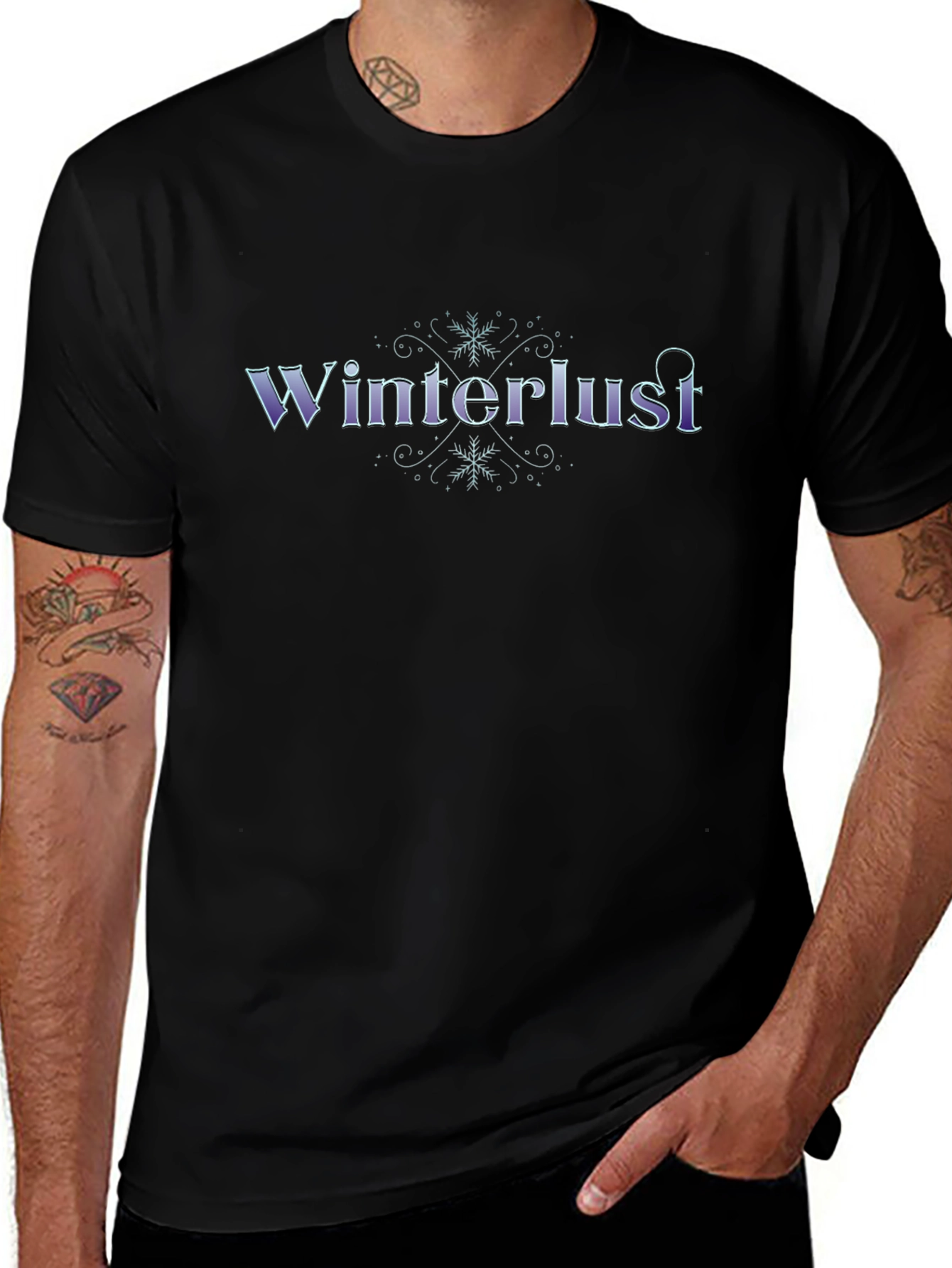 Winterlust Black Graphic Tee