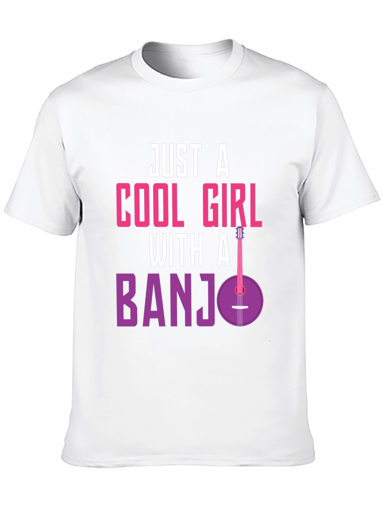Cool Girl Banjo T-Shirt - Musician Tee