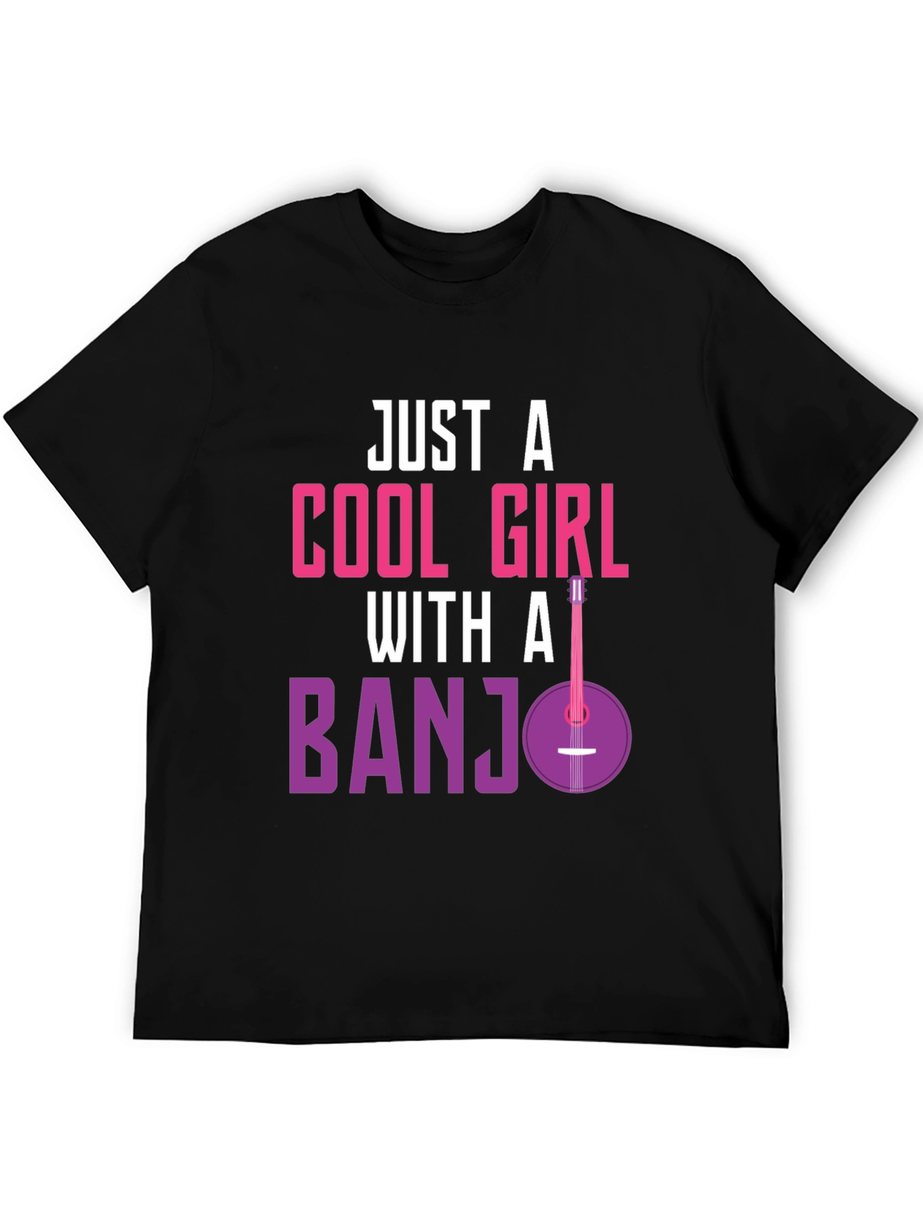 Cool Girl Banjo T-Shirt - Musician Tee