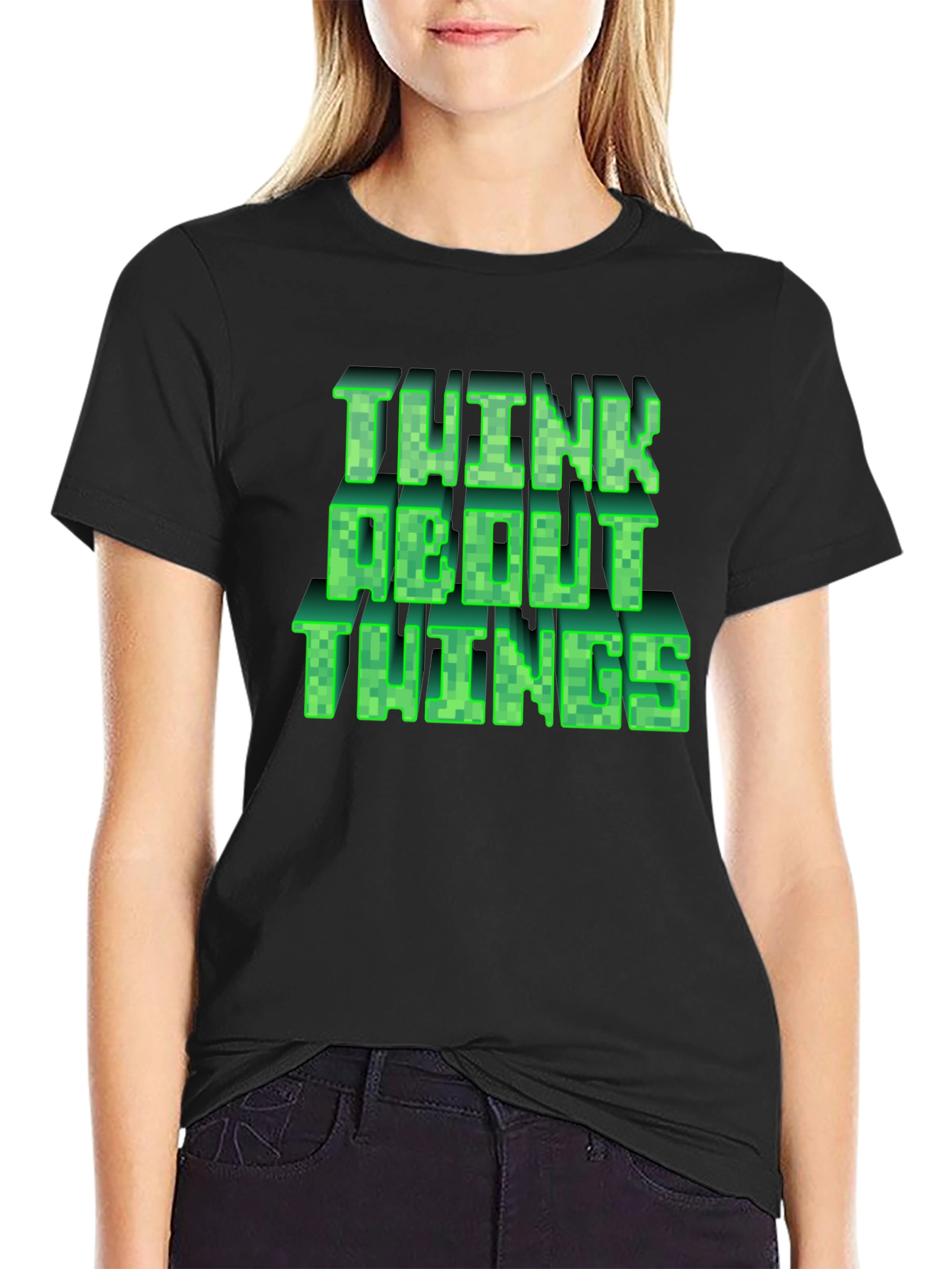 Think About Things Graphic Tee - Gamer Style Shirt