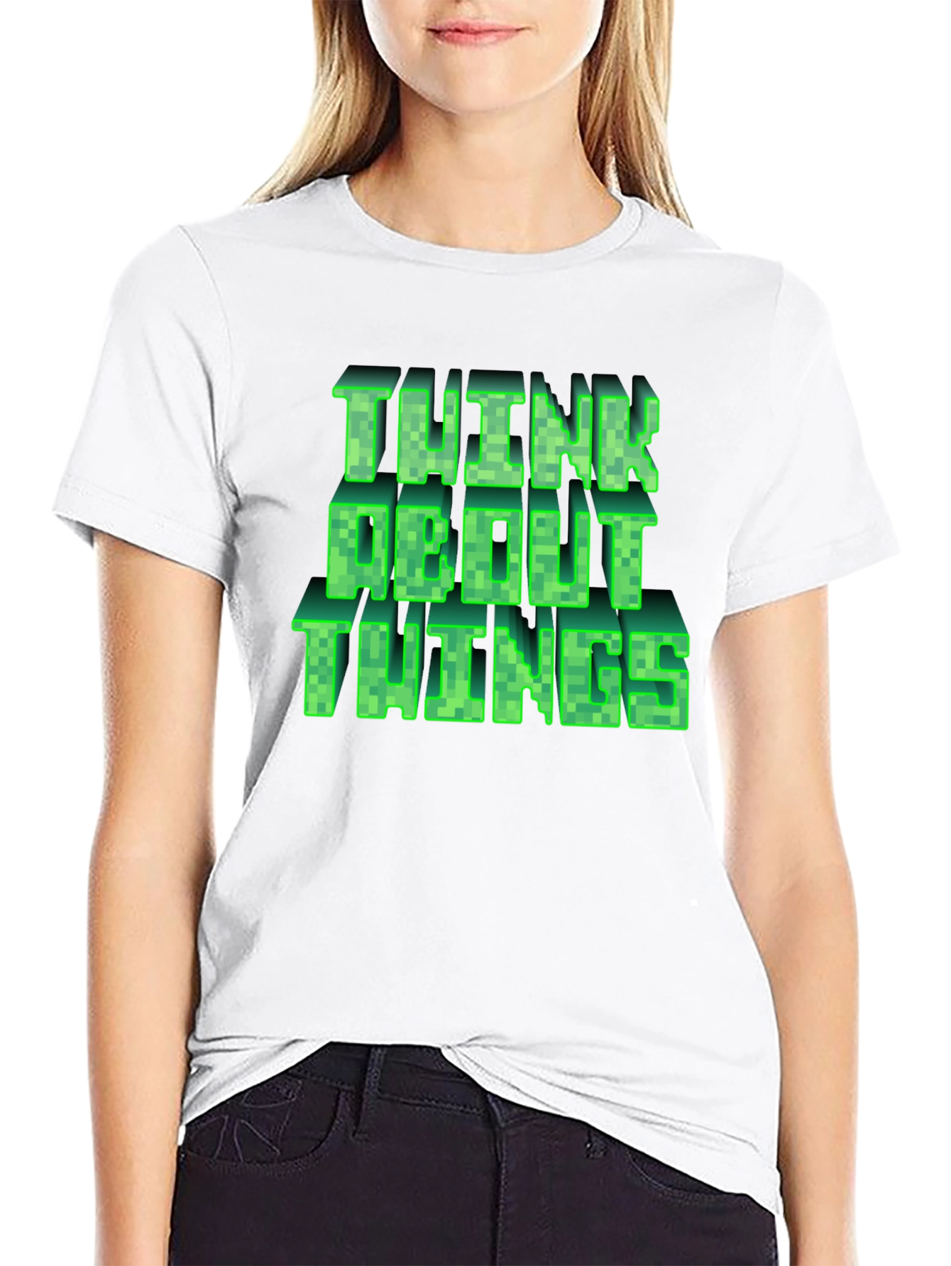 Think About Things Graphic Tee - Gamer Style Shirt