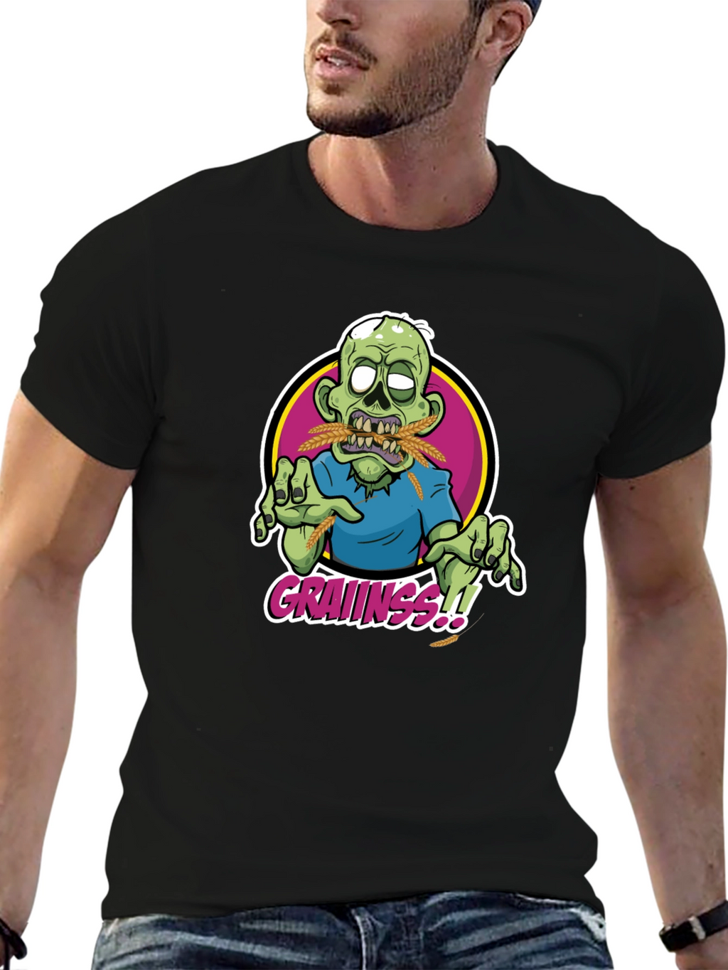 Zombie Grainss!! Graphic T-Shirt