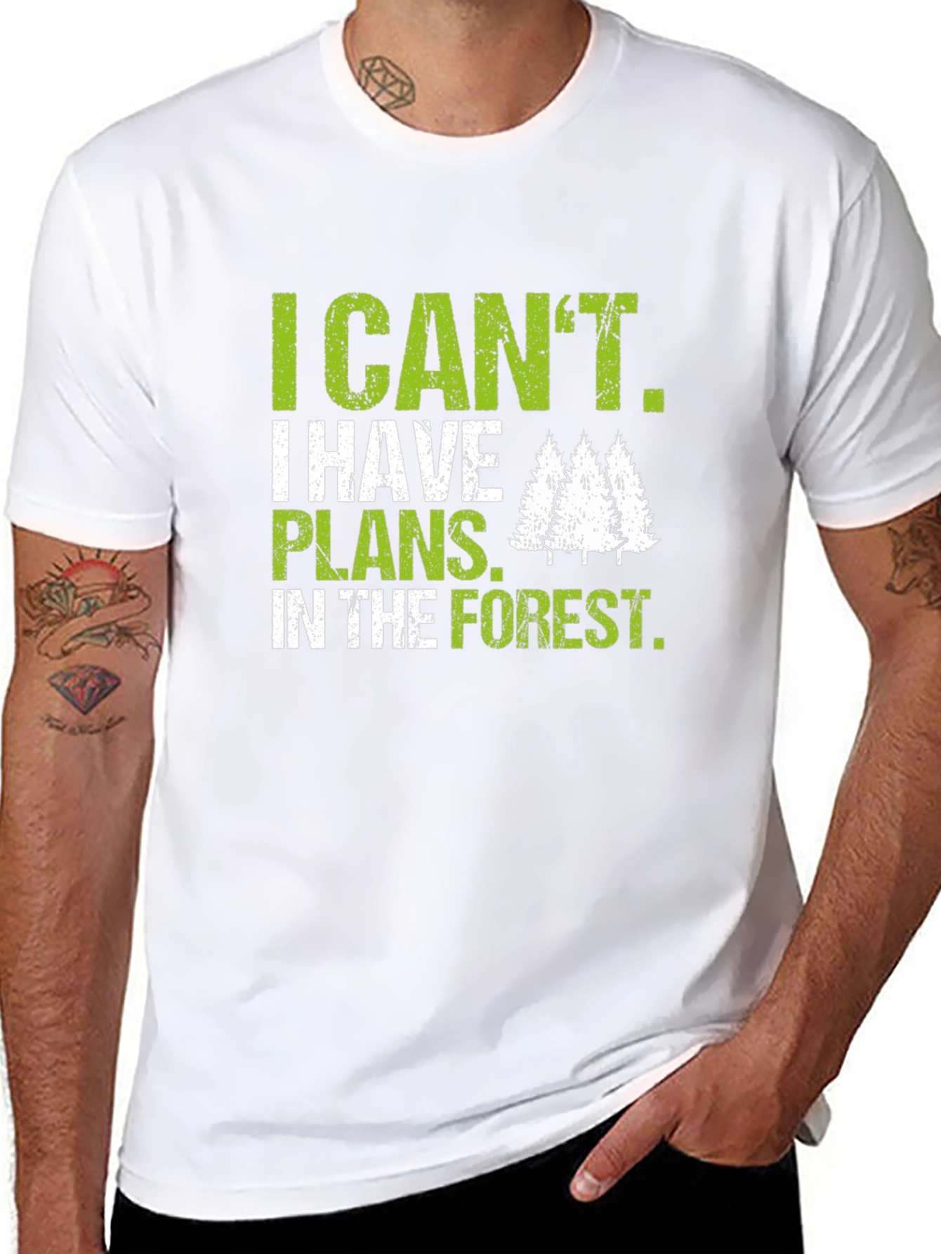 I Cant Plans in Forest T-Shirt