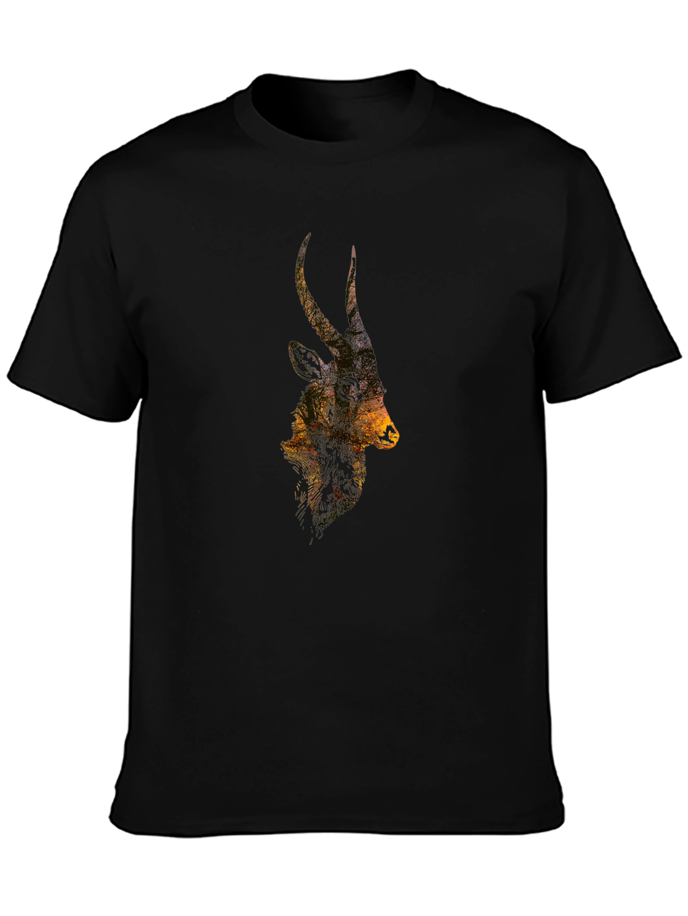 Antelope Silhouette Graphic Tee - Nature Inspired T-Shirt