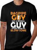 Bagpipe Guy Funny Graphic T-Shirt