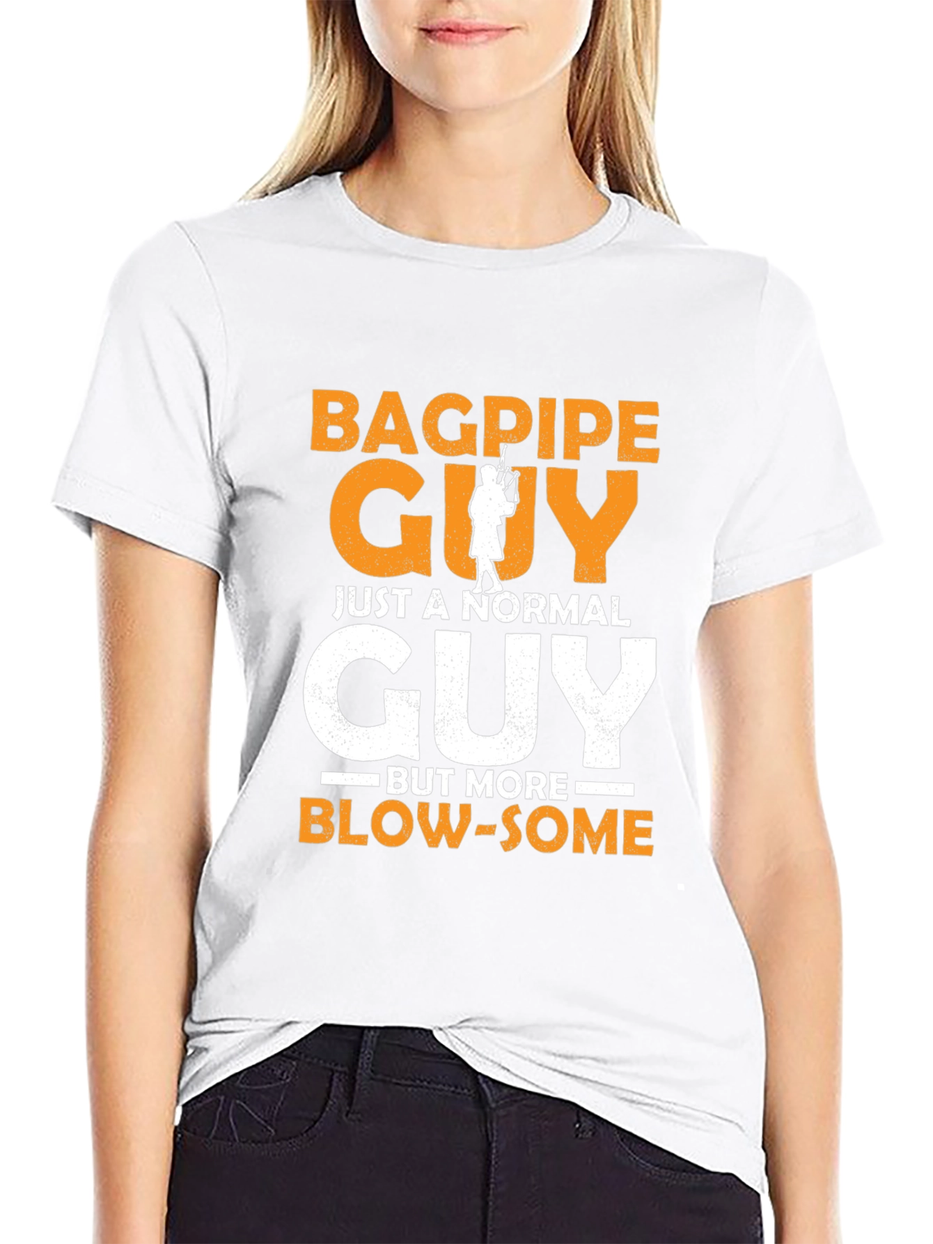 Bagpipe Guy Funny Graphic T-Shirt