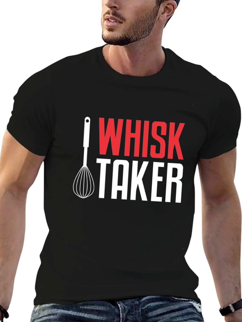 Whisk Taker Graphic T-Shirt - Funny Chef Tee