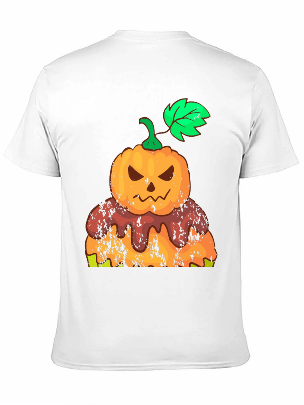 Halloween Pumpkin Cake Black T-Shirt
