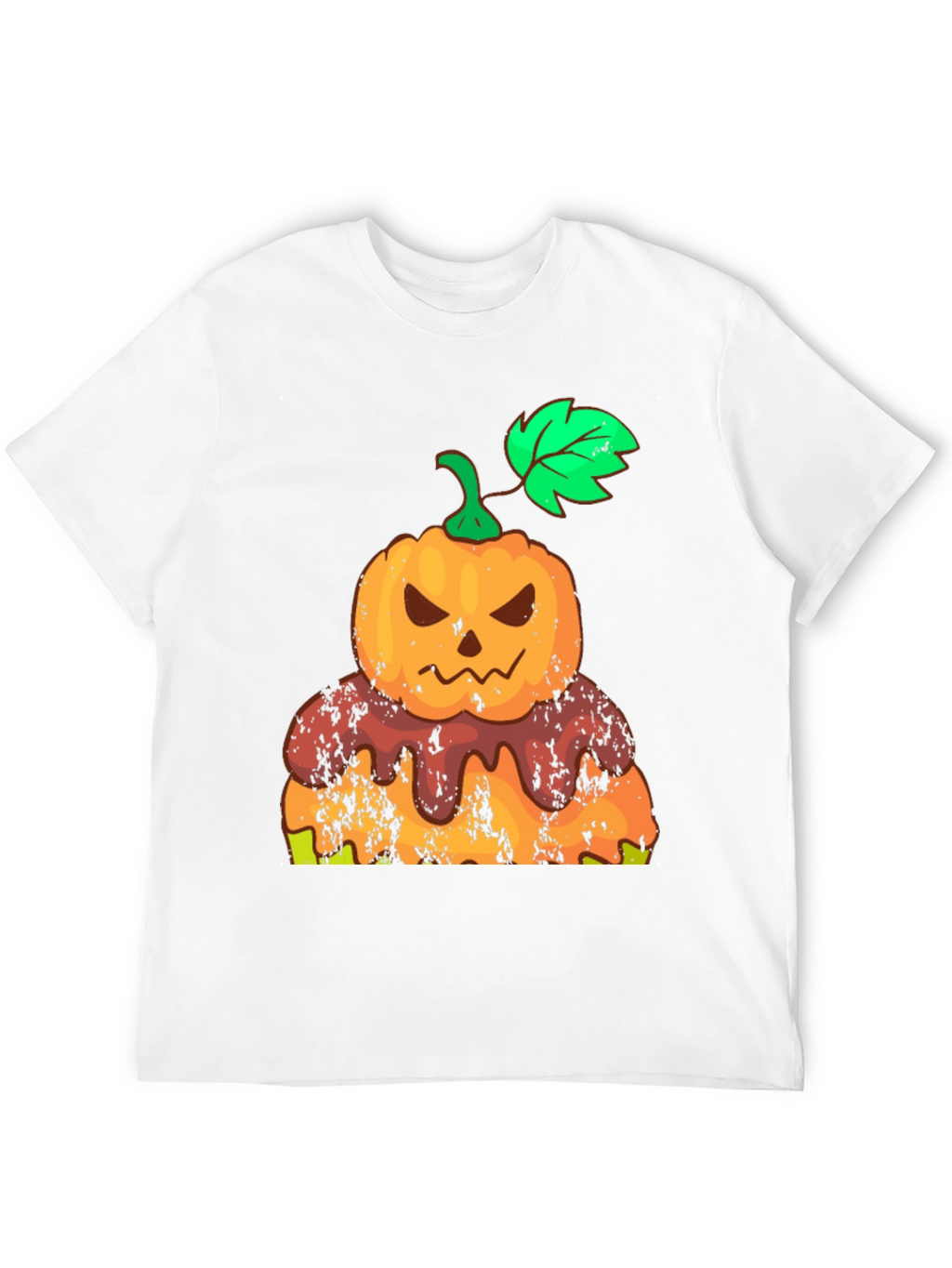 Halloween Pumpkin Cake Black T-Shirt