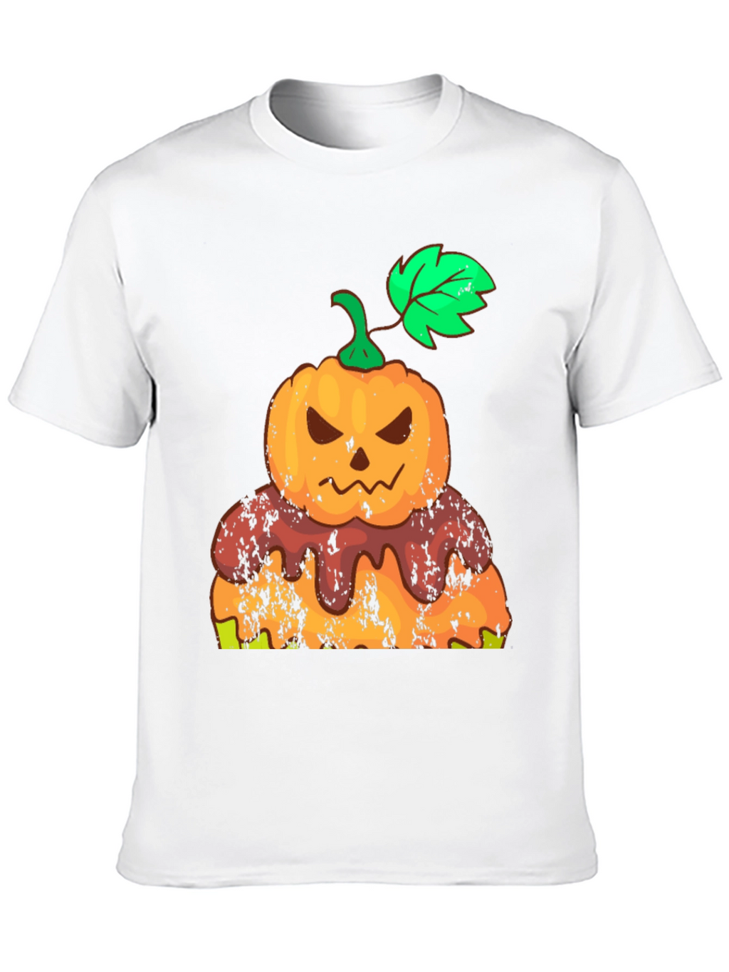 Halloween Pumpkin Cake Black T-Shirt