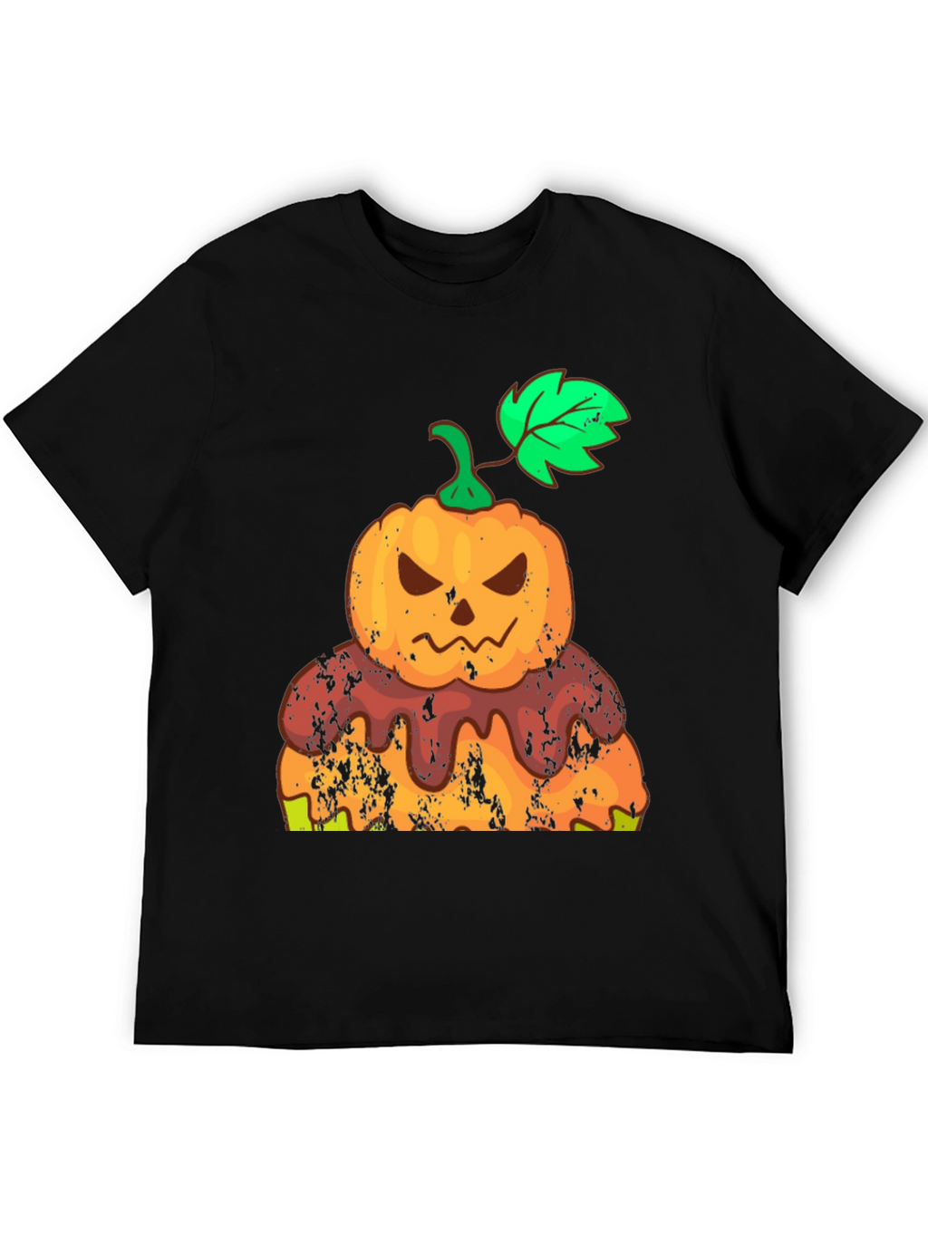 Halloween Pumpkin Cake Black T-Shirt