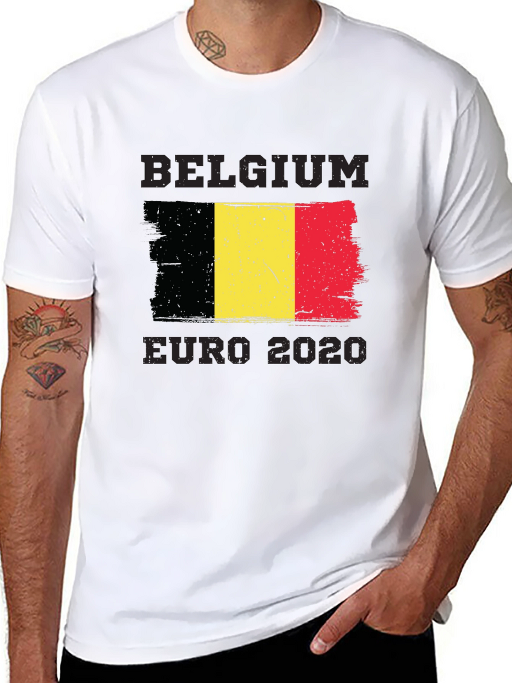 Belgium Euro 2020 Flag T-Shirt