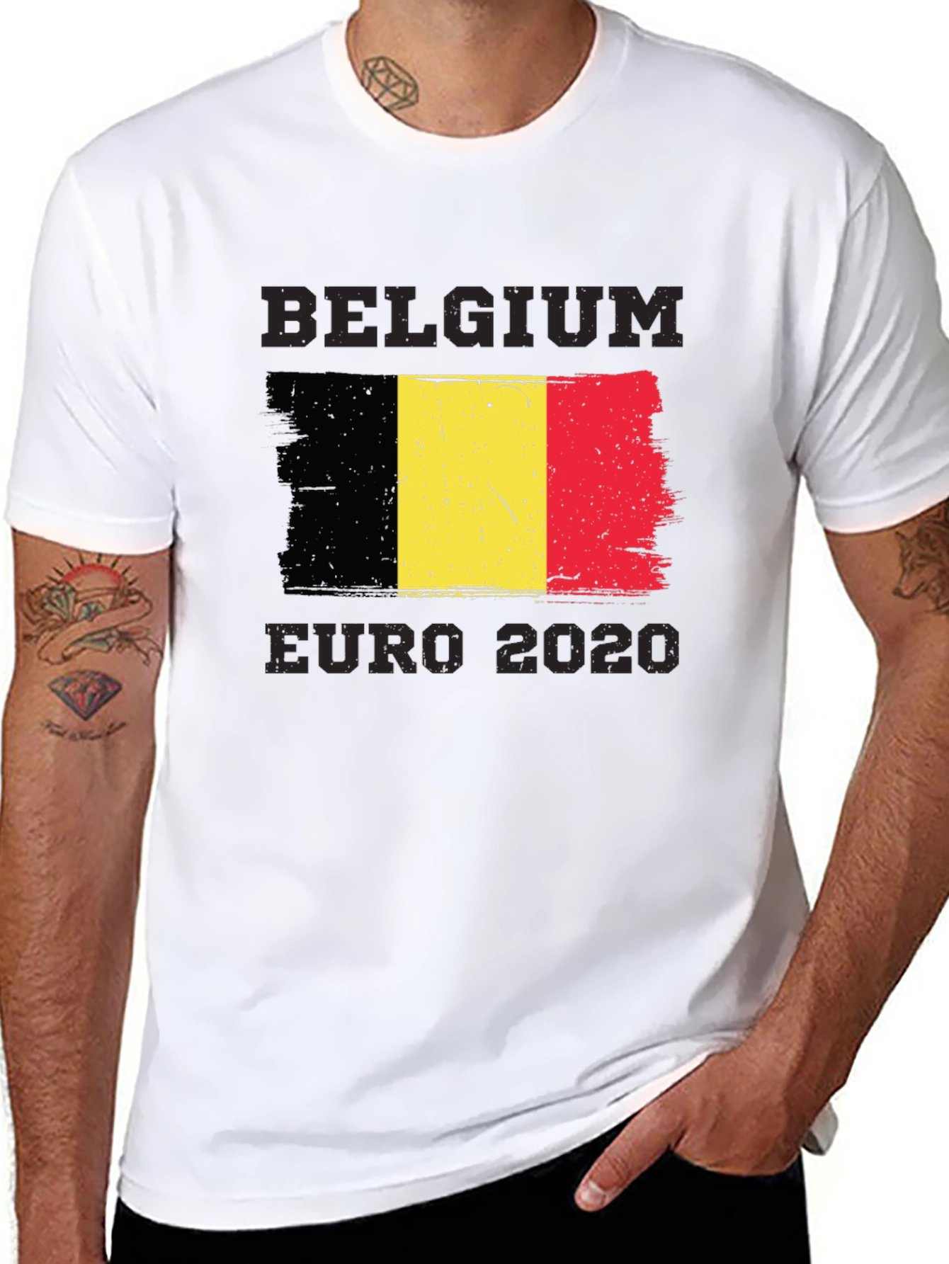Belgium Euro 2020 Flag T-Shirt