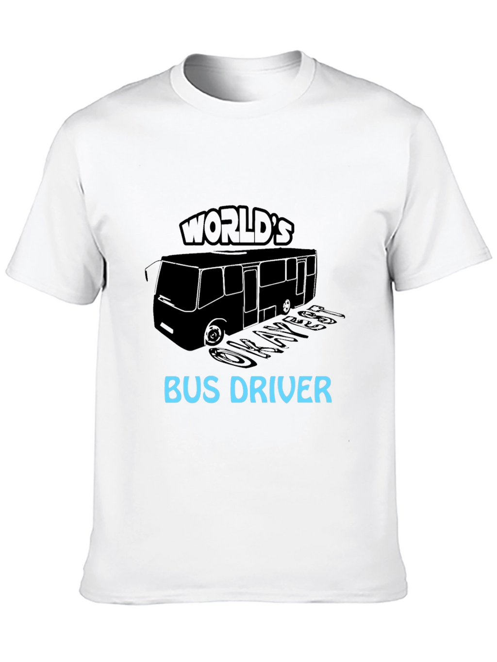 Worlds Okayest Bus Driver Black T-Shirt