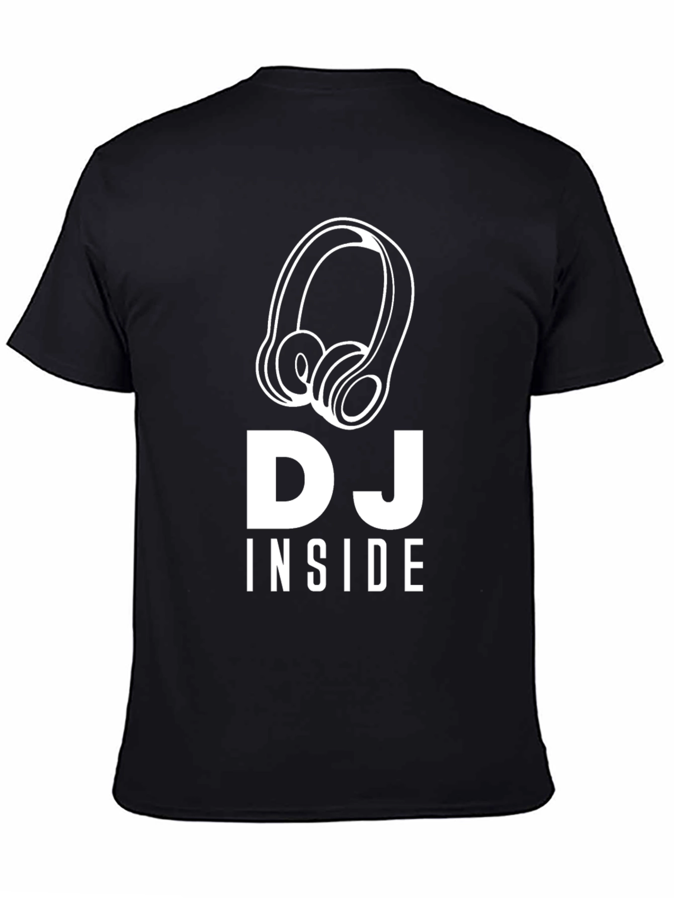 DJ Inside Black Graphic Tee