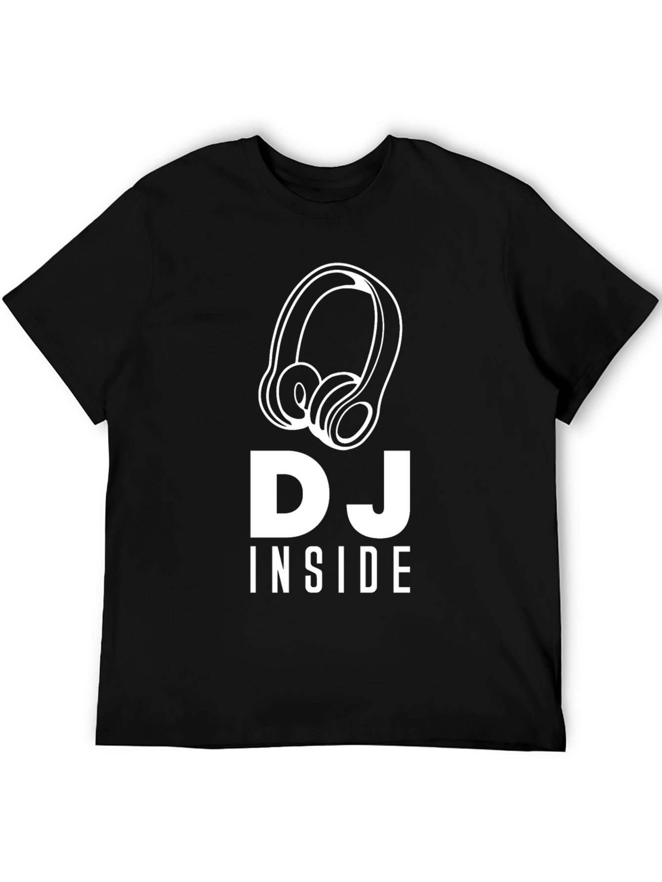 DJ Inside Black Graphic Tee