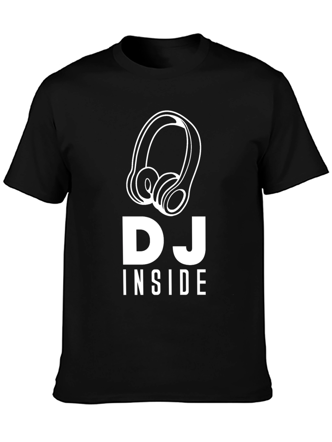 DJ Inside Black Graphic Tee