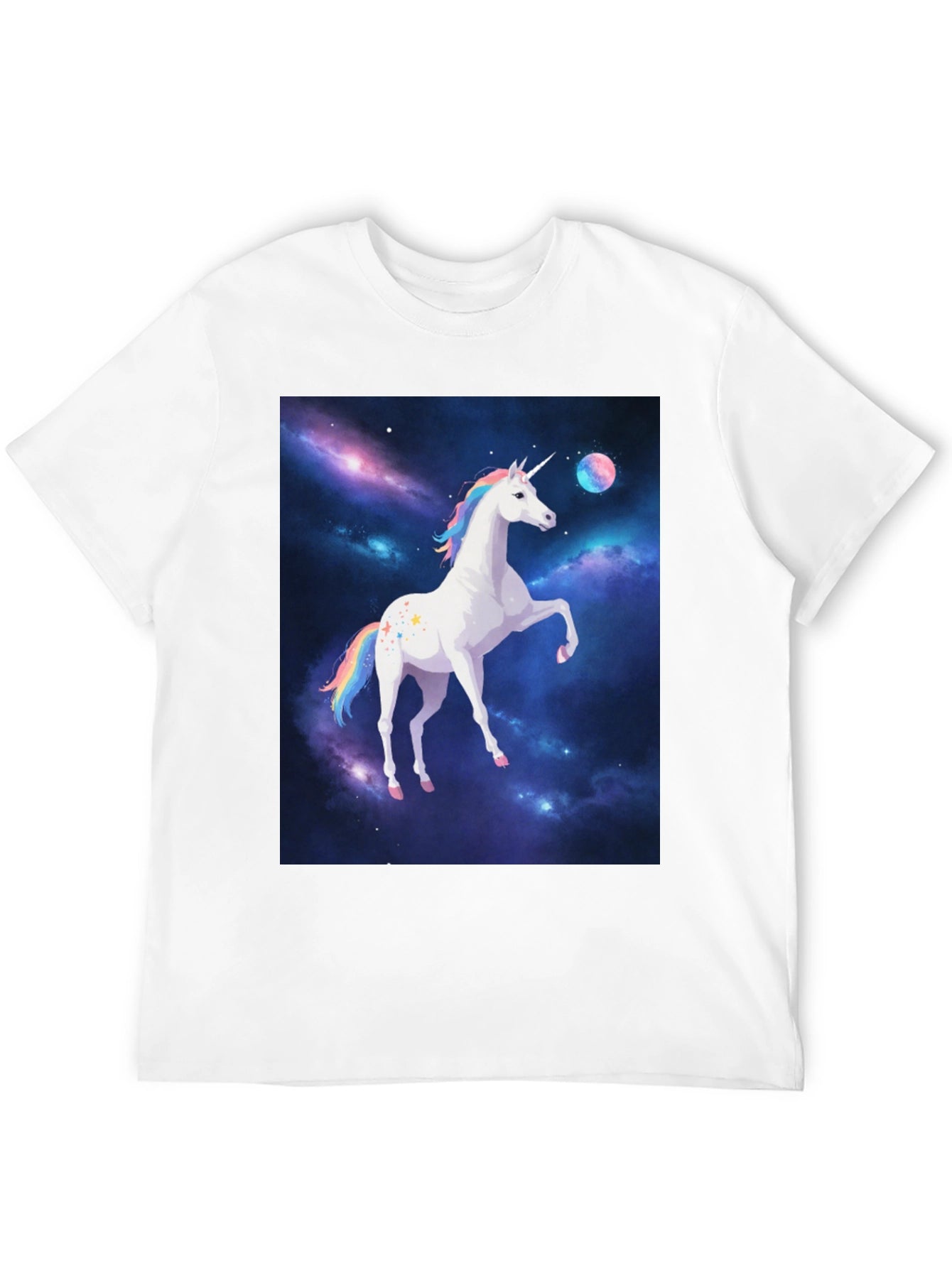 Unicorn Galaxy Black T-Shirt