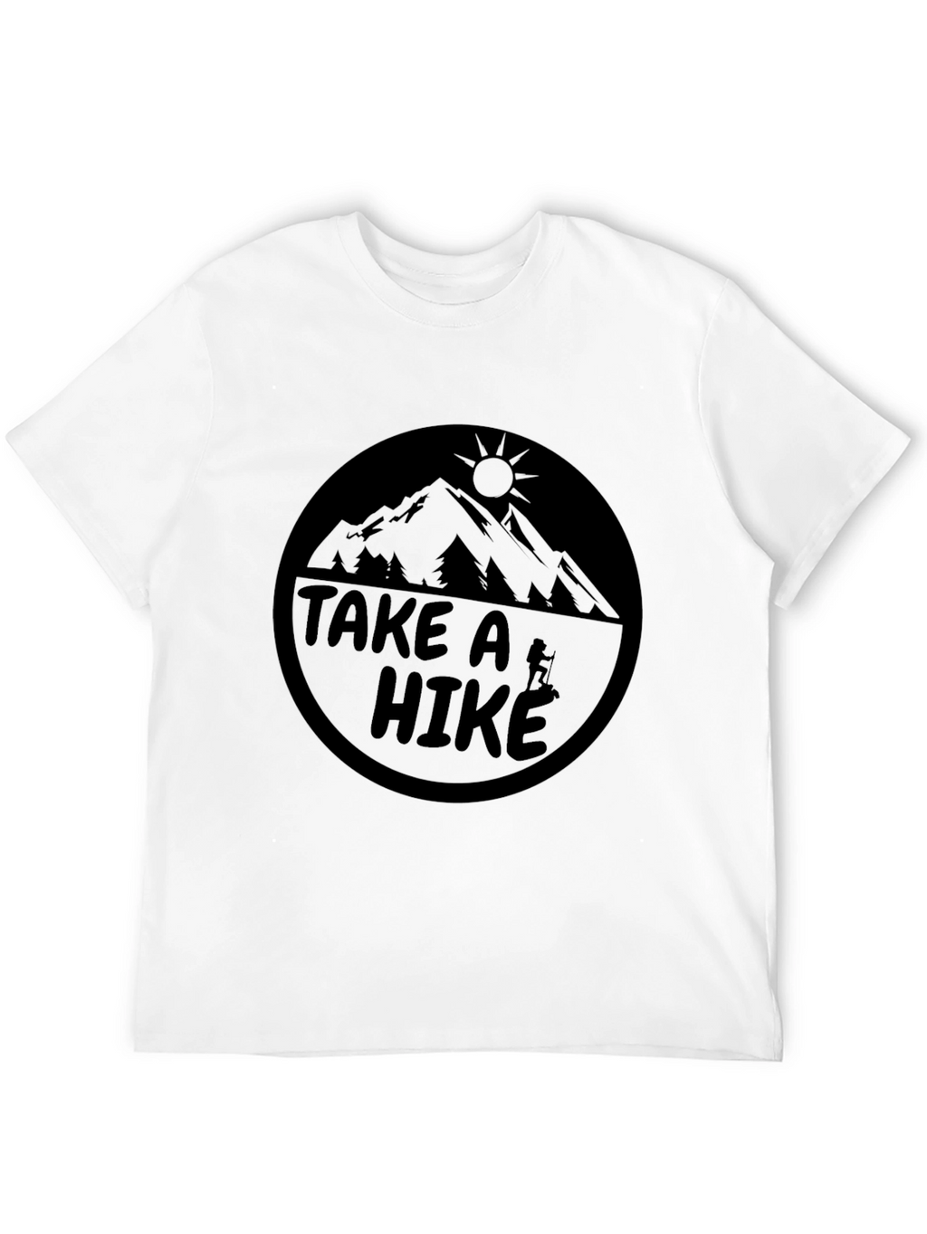 Take A Hike Graphic T-Shirt - Black Mountain Tee