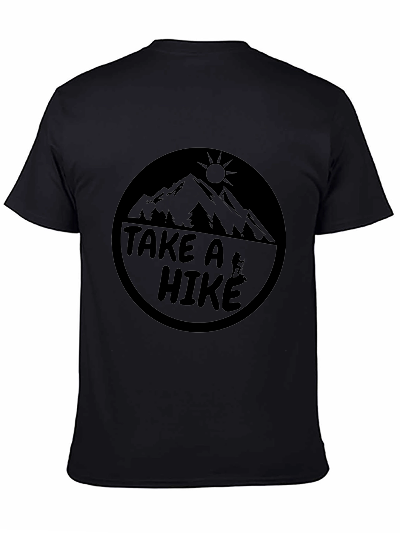 Take A Hike Graphic T-Shirt - Black Mountain Tee