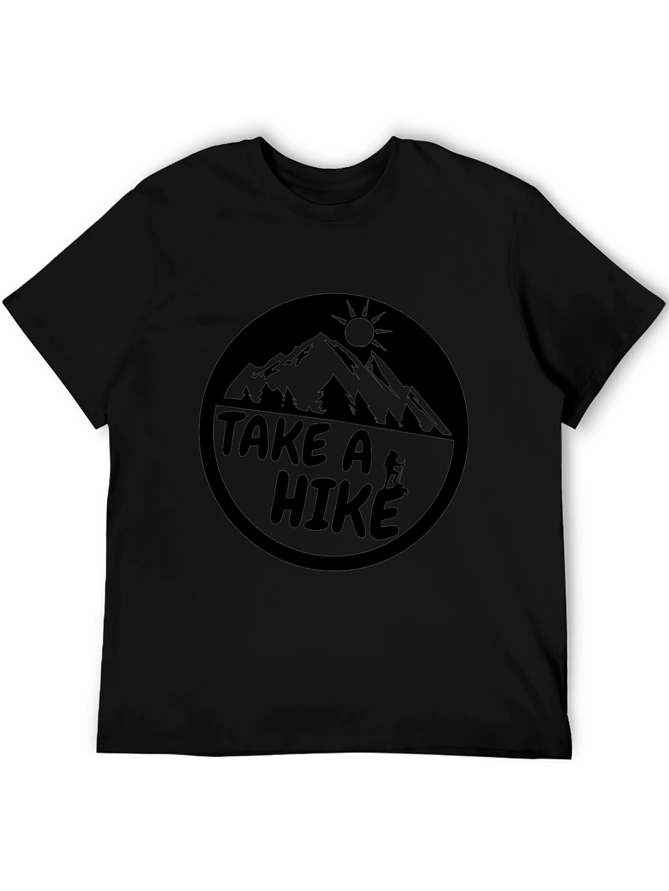 Take A Hike Graphic T-Shirt - Black Mountain Tee