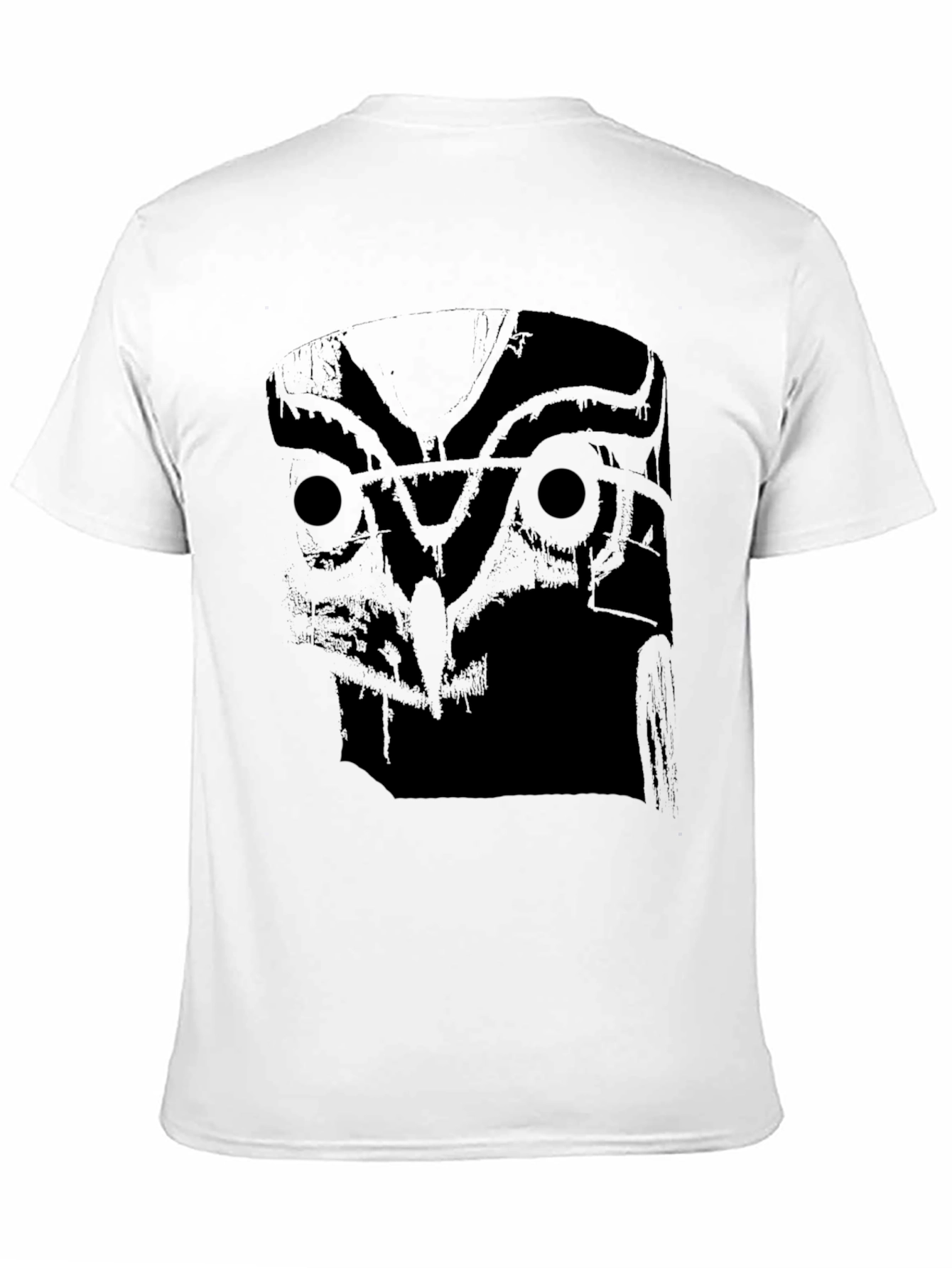 Mens Black Owl Graphic T-Shirt