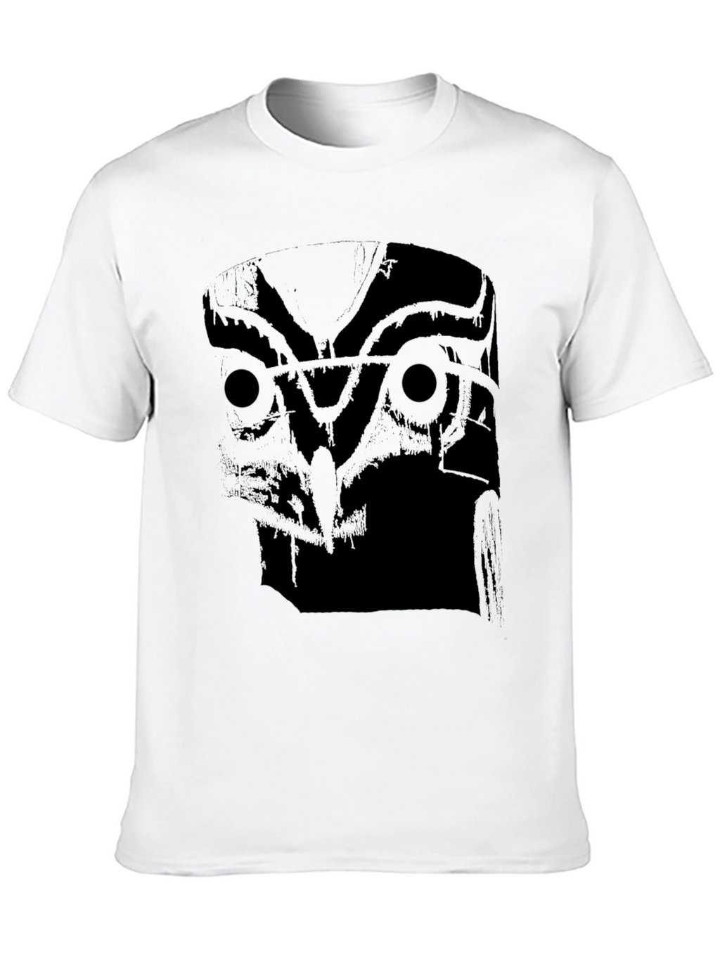 Mens Black Owl Graphic T-Shirt