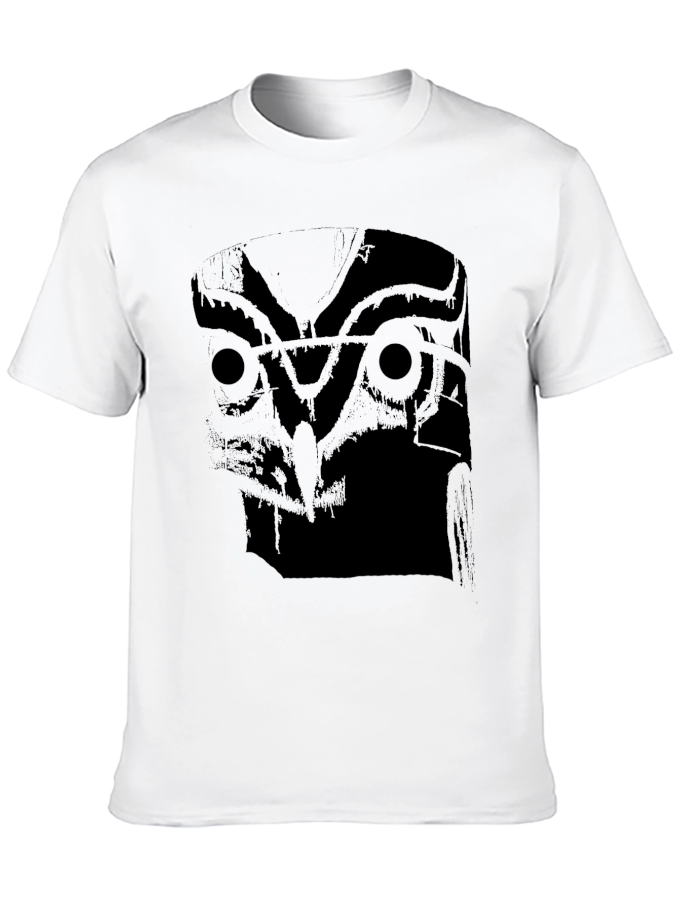 Mens Black Owl Graphic T-Shirt