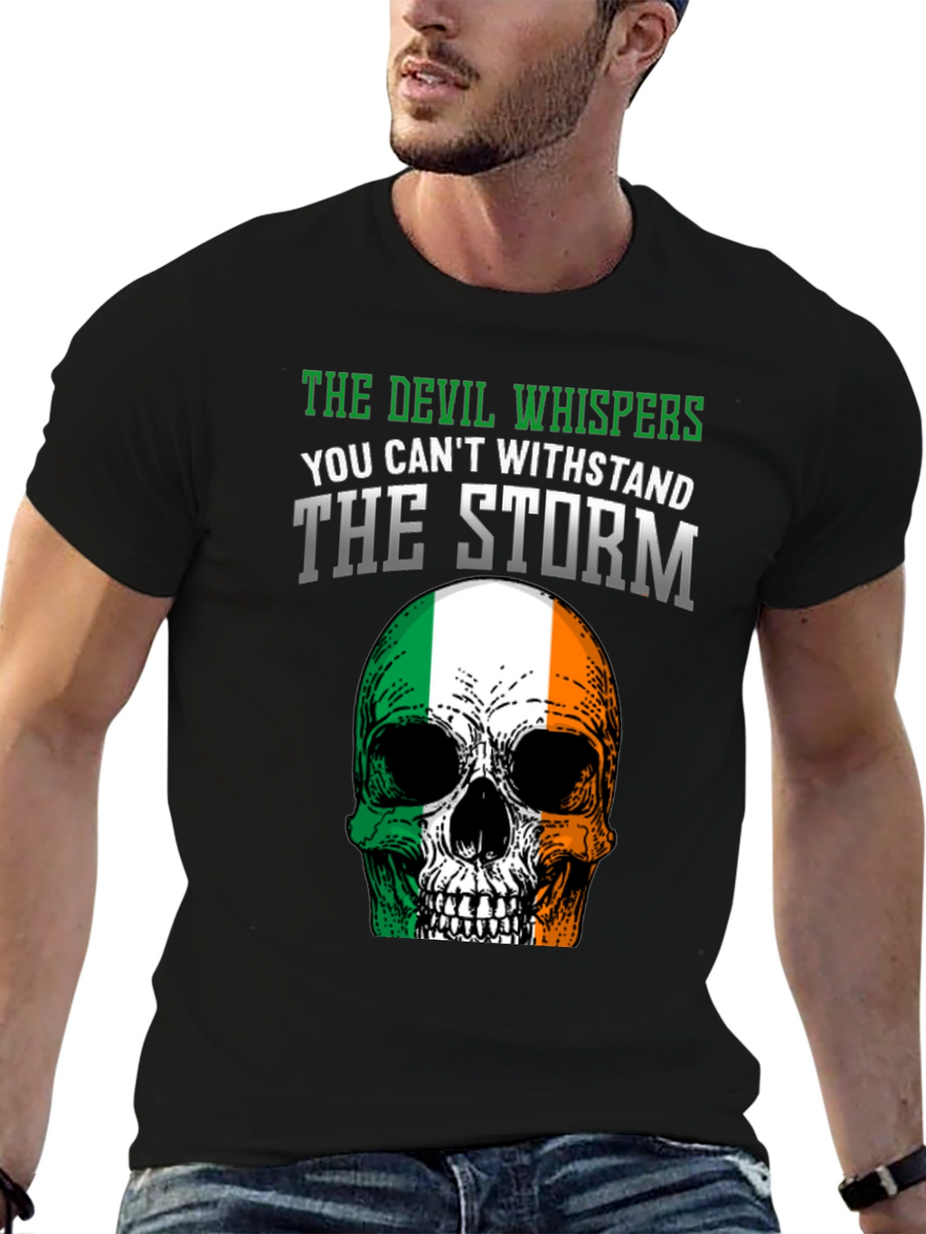 Irish Skull T-Shirt - Devil Whispers