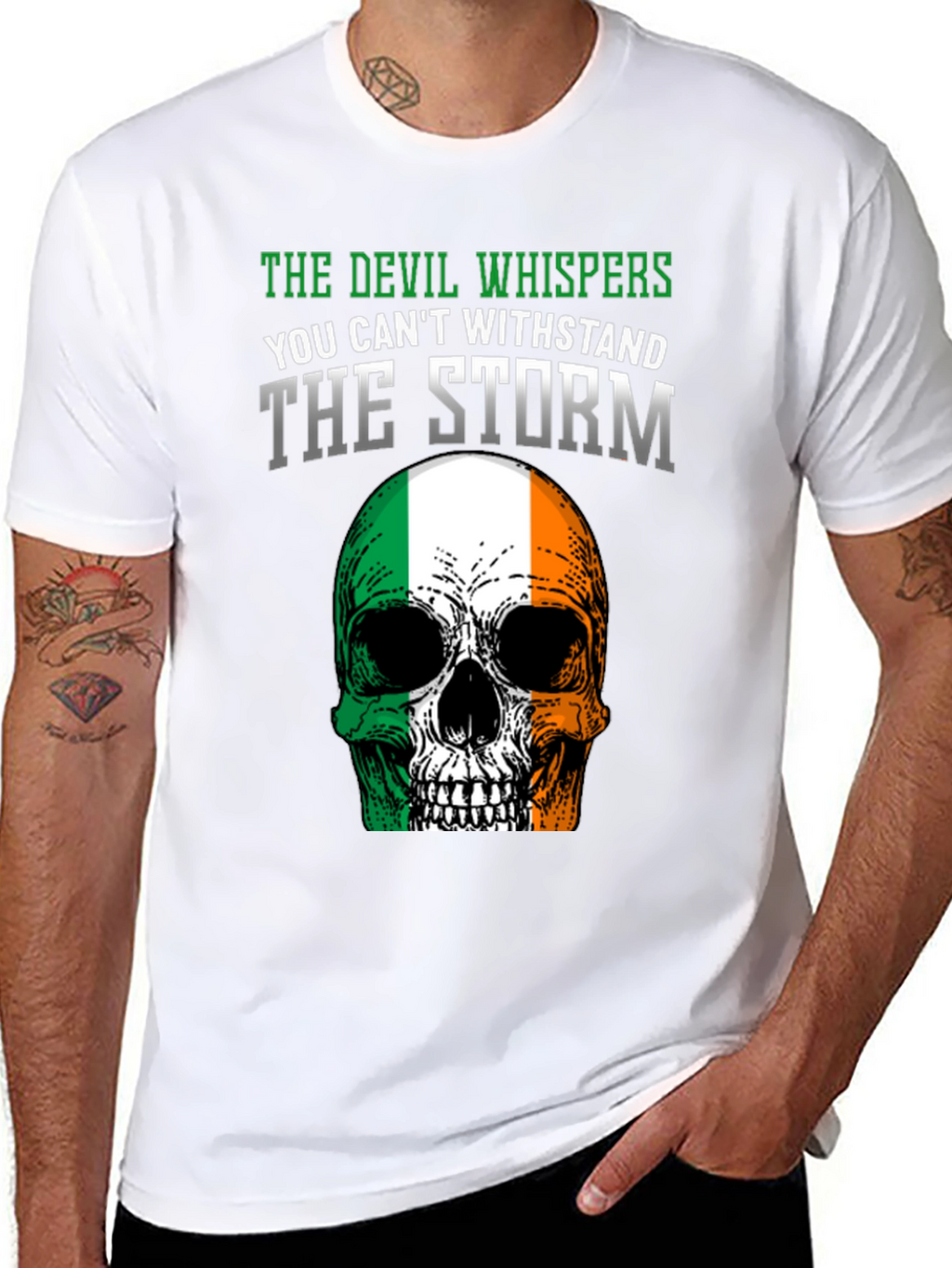 Irish Skull T-Shirt - Devil Whispers