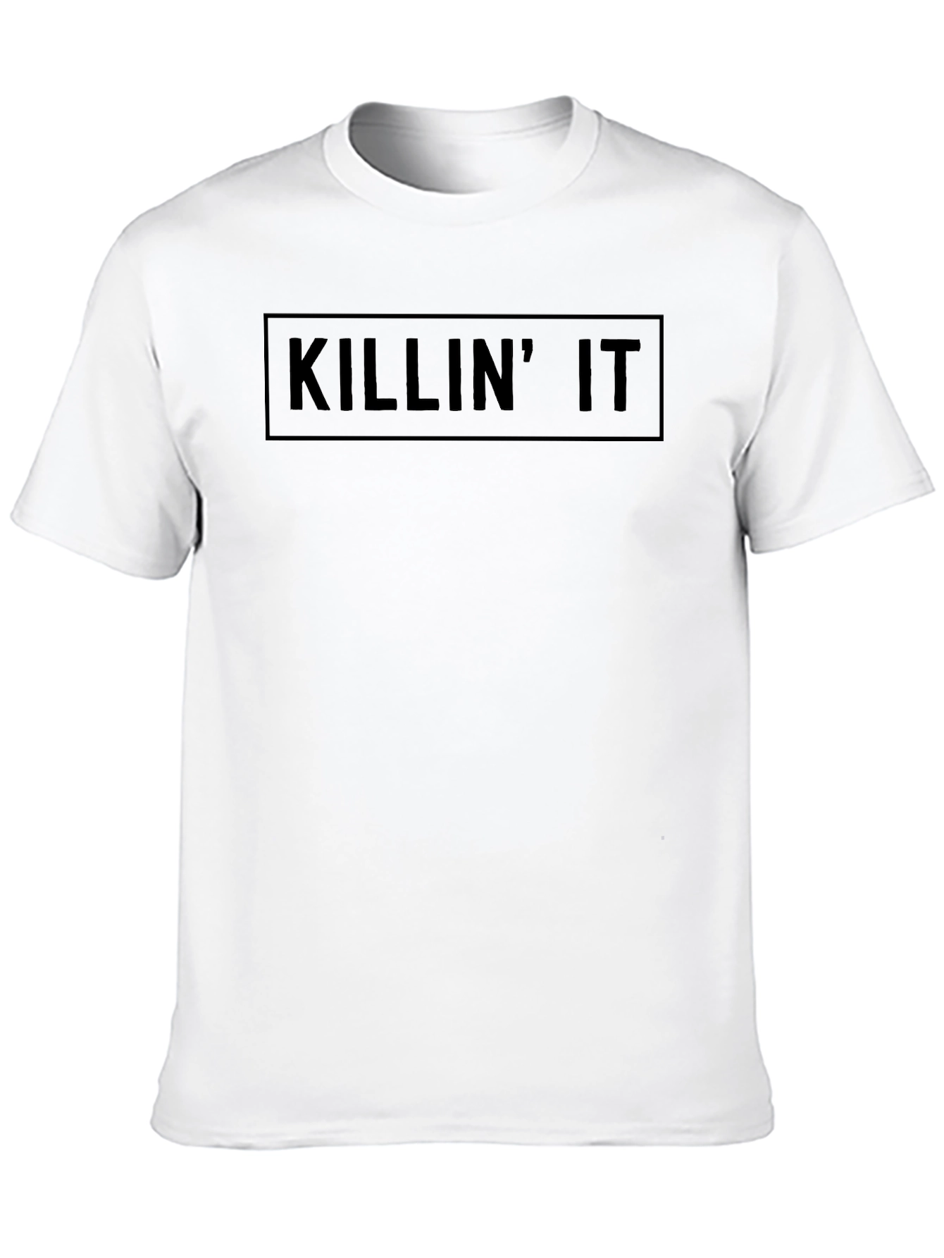 Killin It Graphic Tee - Black Crew Neck T-Shirt